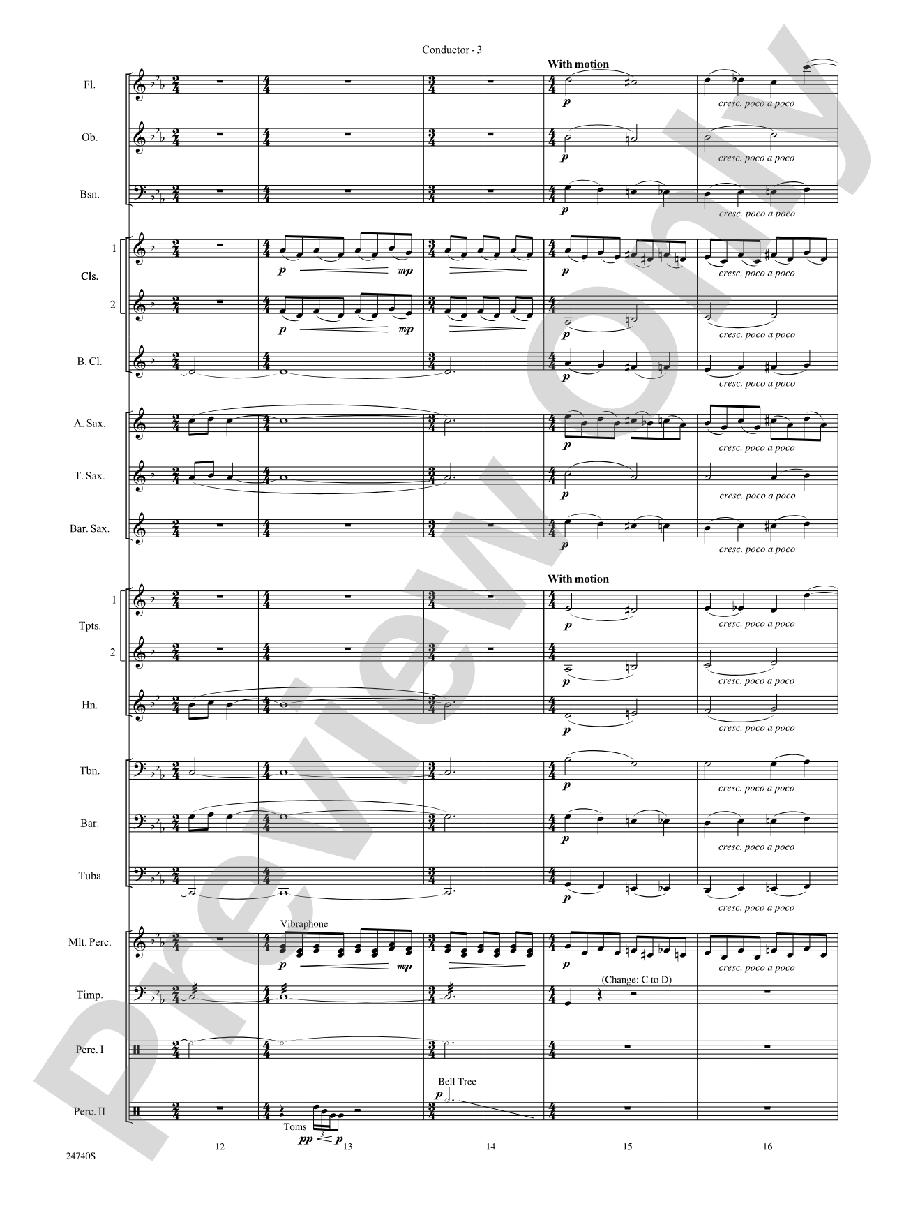 Ghosts of the Taman Negara: Concert Band Conductor Score & Parts