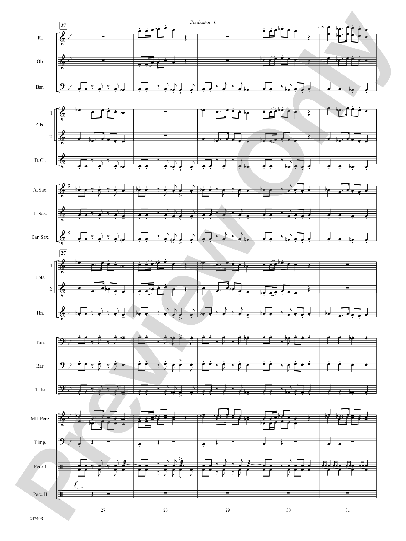 Ghosts of the Taman Negara: Concert Band Conductor Score & Parts