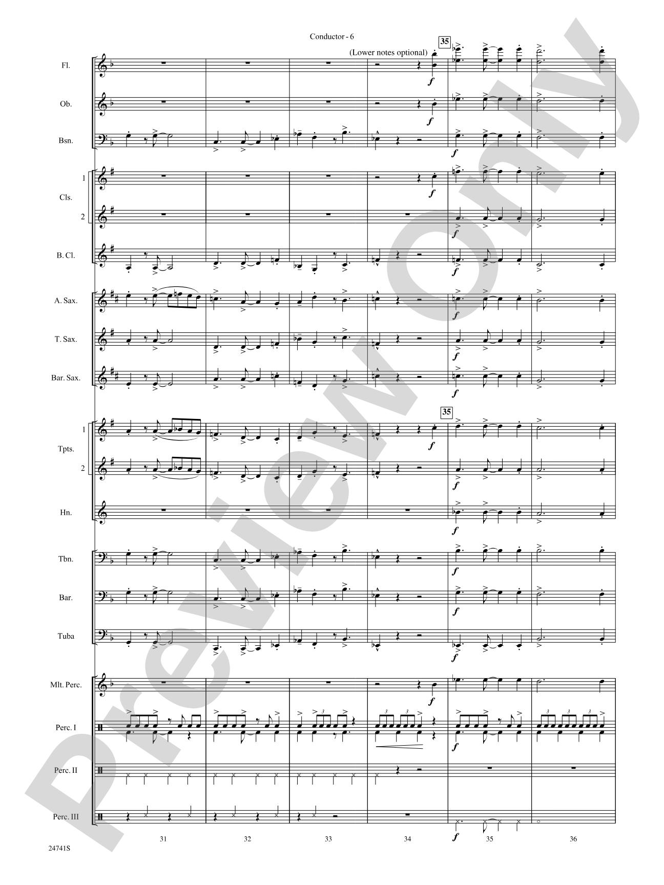 Swing, Santa, Swing: Concert Band Conductor Score & Parts