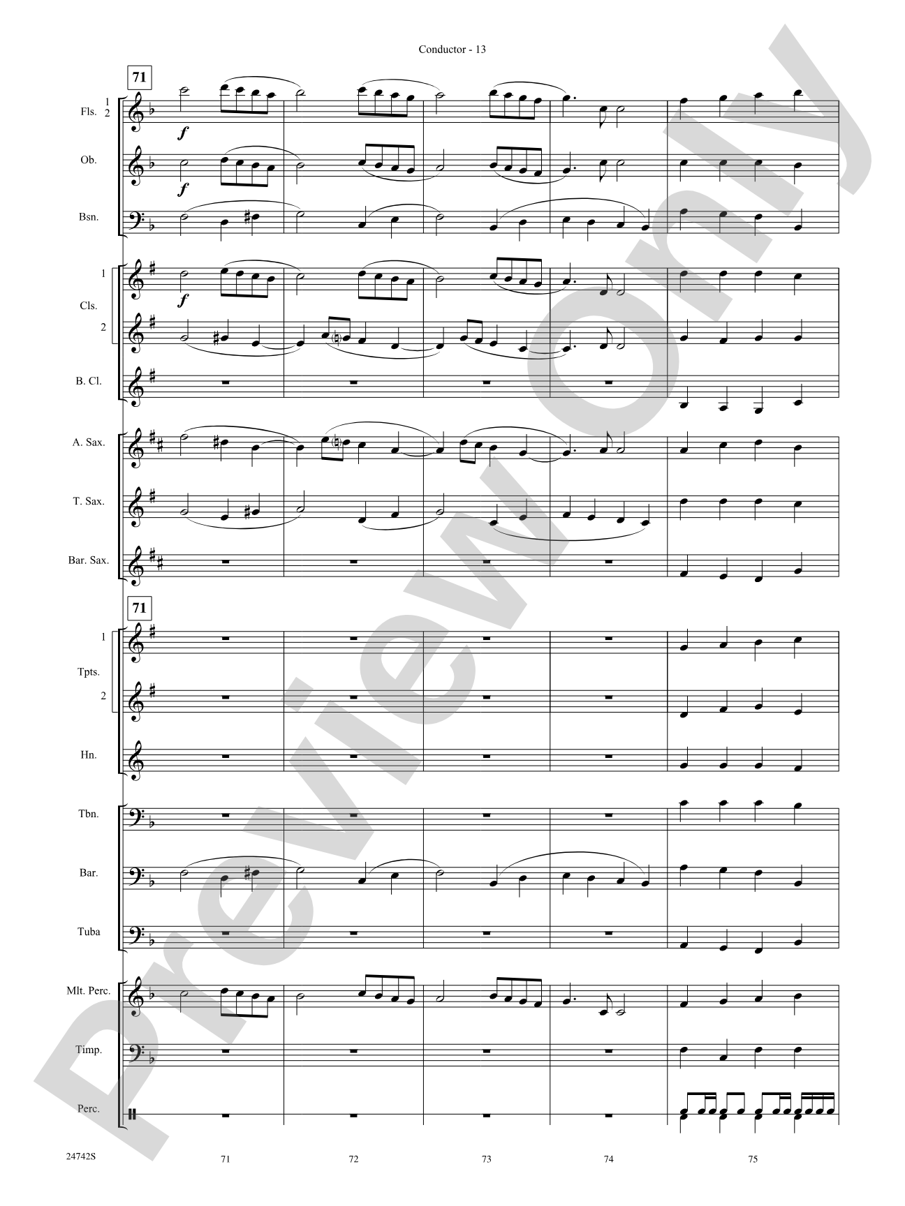 Music of Christmas Eve (Based on "It Came Upon the Midnight Clear," "Silent Night," and "Angels We Have Heard on High"): Concert Band Conductor Score & Parts