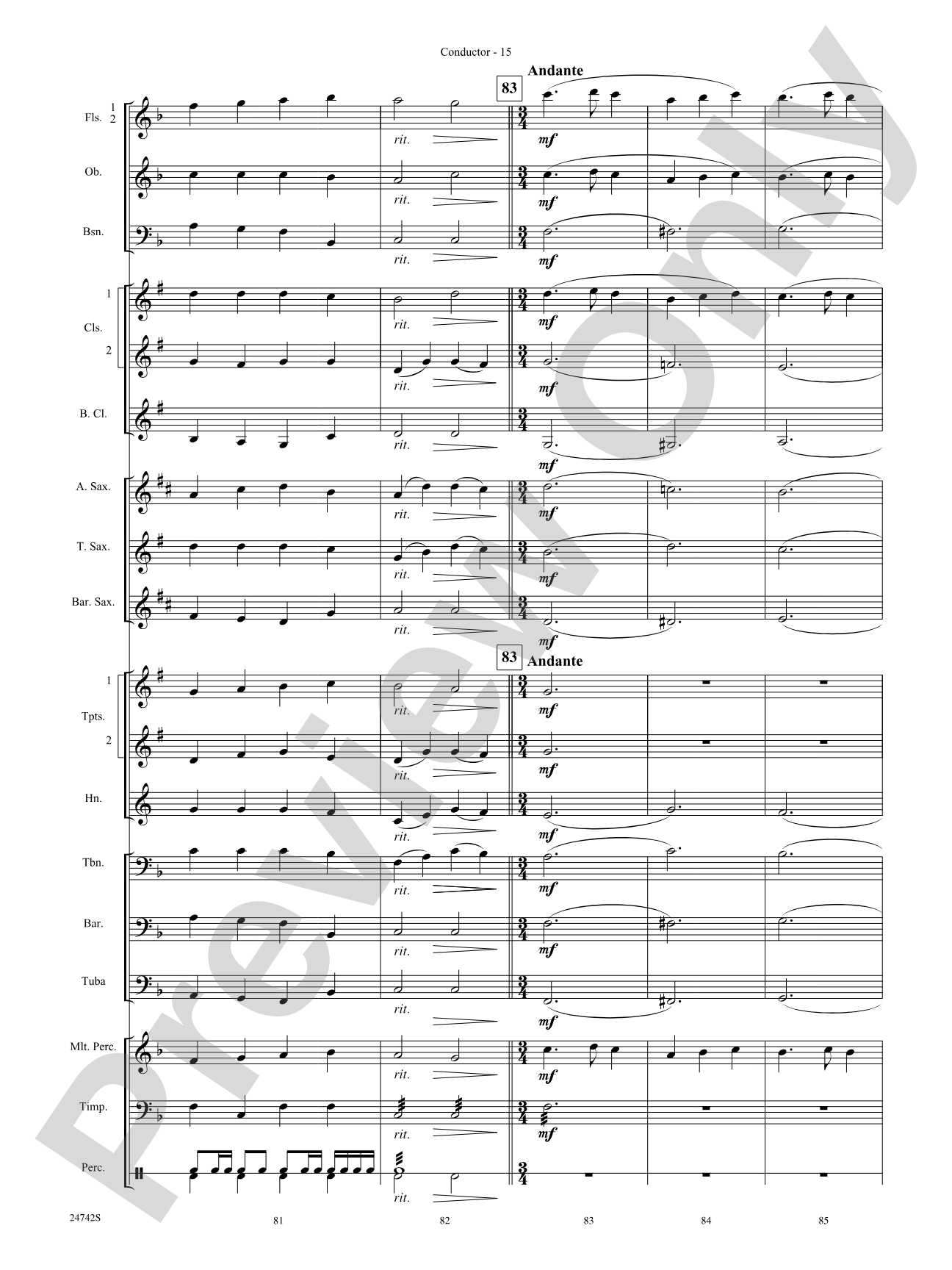 Music of Christmas Eve (Based on "It Came Upon the Midnight Clear," "Silent Night," and "Angels We Have Heard on High"): Concert Band Conductor Score & Parts