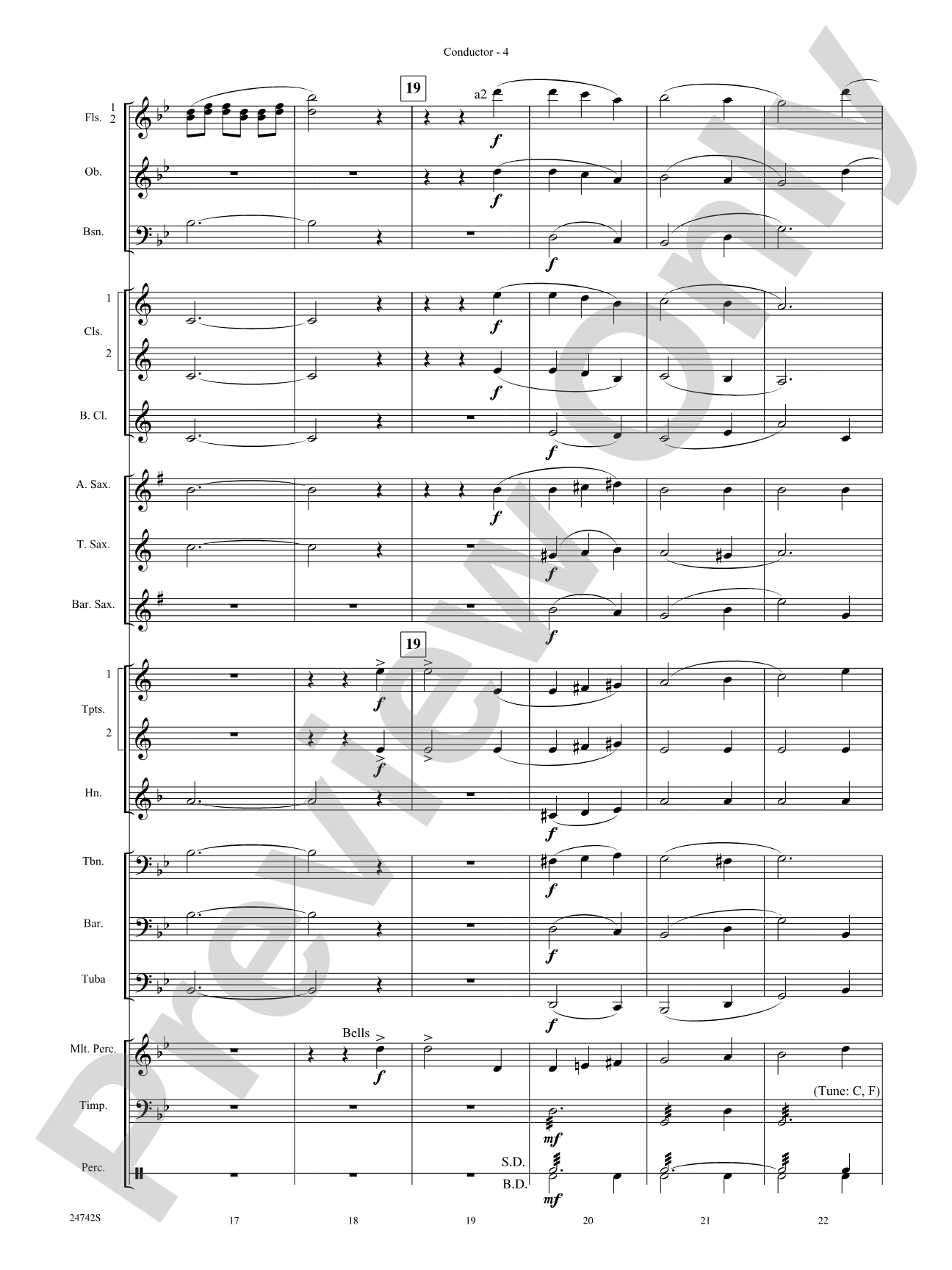 Music of Christmas Eve (Based on "It Came Upon the Midnight Clear," "Silent Night," and "Angels We Have Heard on High"): Concert Band Conductor Score & Parts
