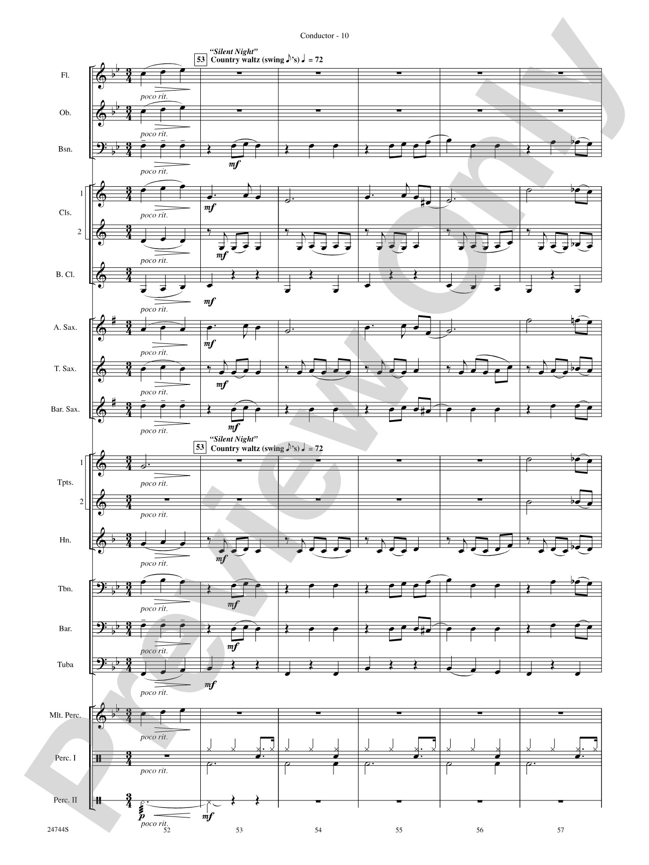 Down Home Christmas: Concert Band Conductor Score & Parts