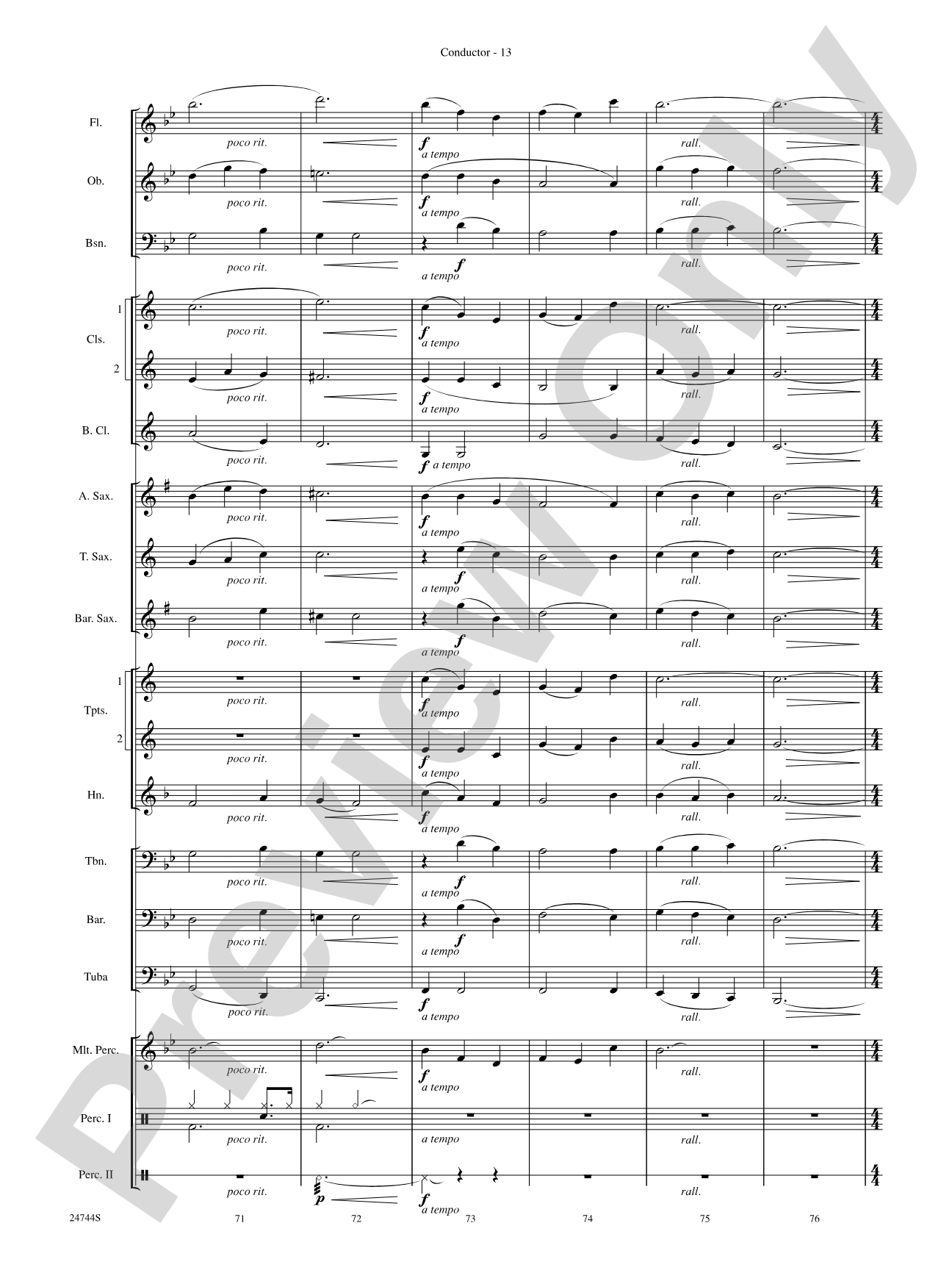 Down Home Christmas: Concert Band Conductor Score & Parts