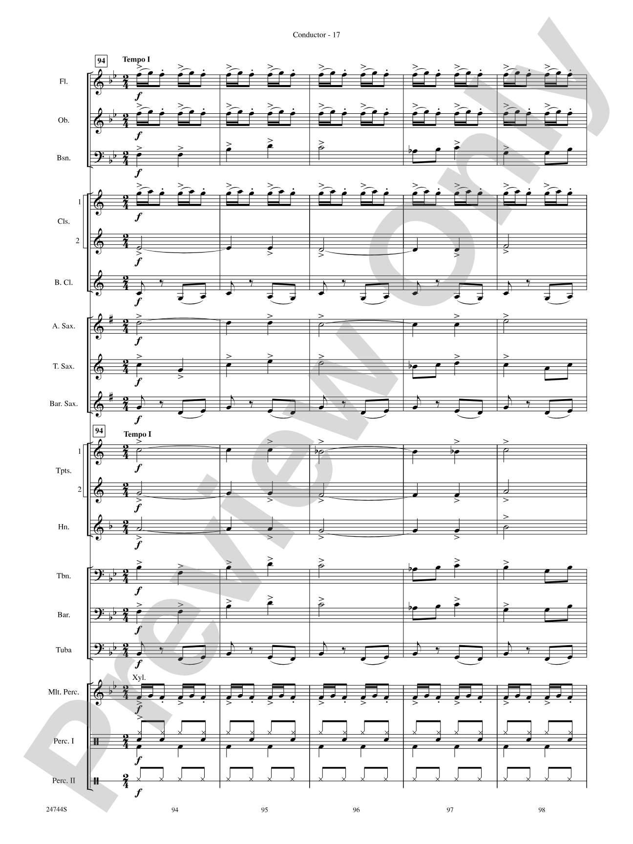 Down Home Christmas: Concert Band Conductor Score & Parts