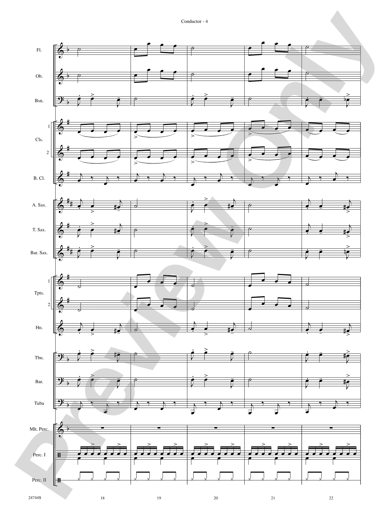 Down Home Christmas: Concert Band Conductor Score & Parts