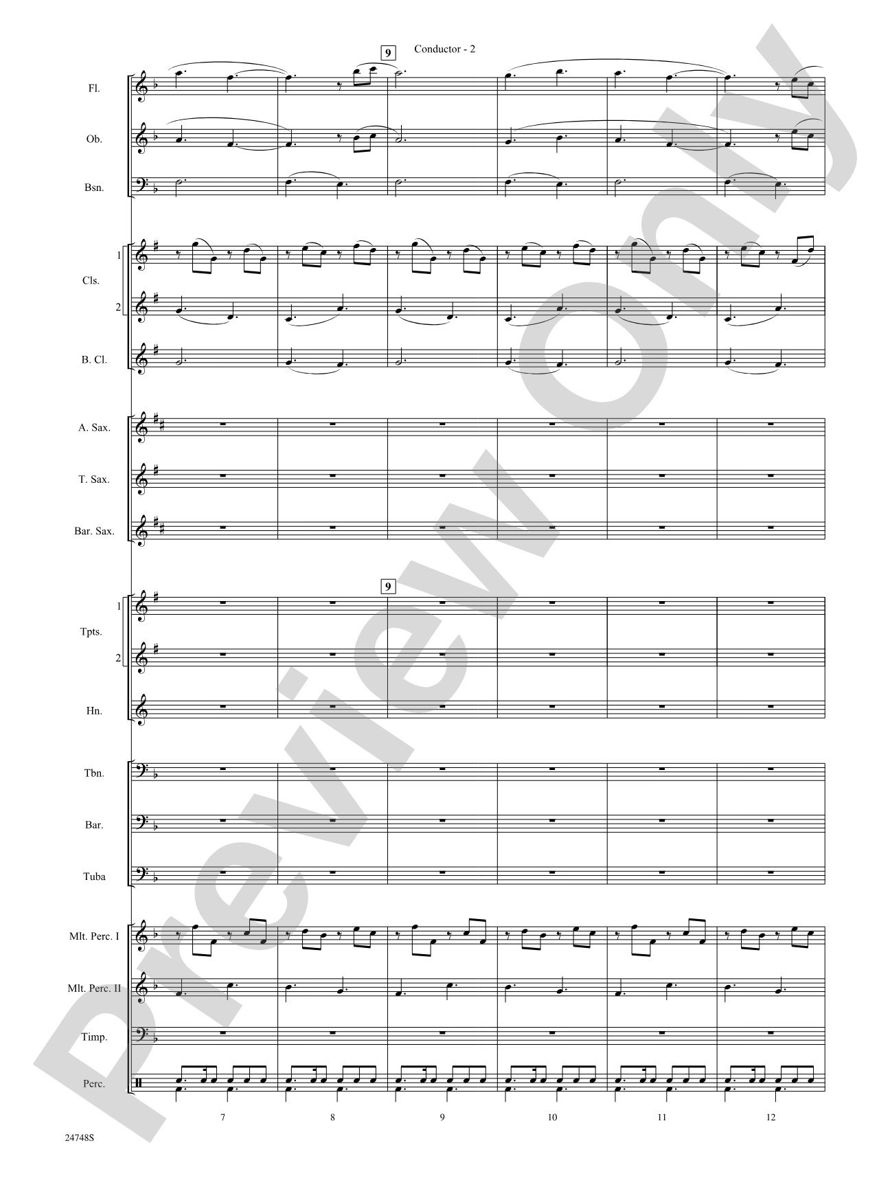 Everwood Theme: Concert Band Conductor Score & Parts