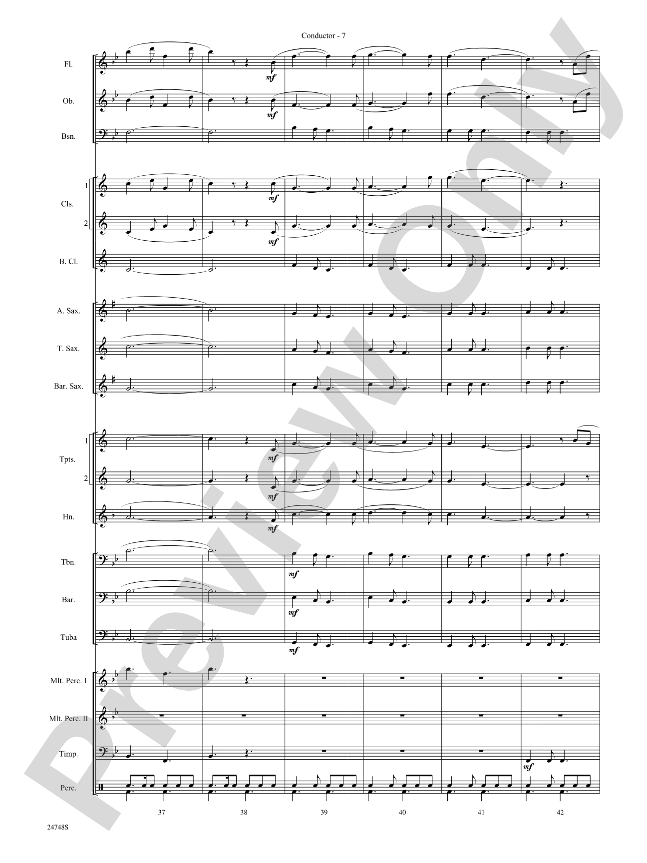 Everwood Theme: Concert Band Conductor Score & Parts