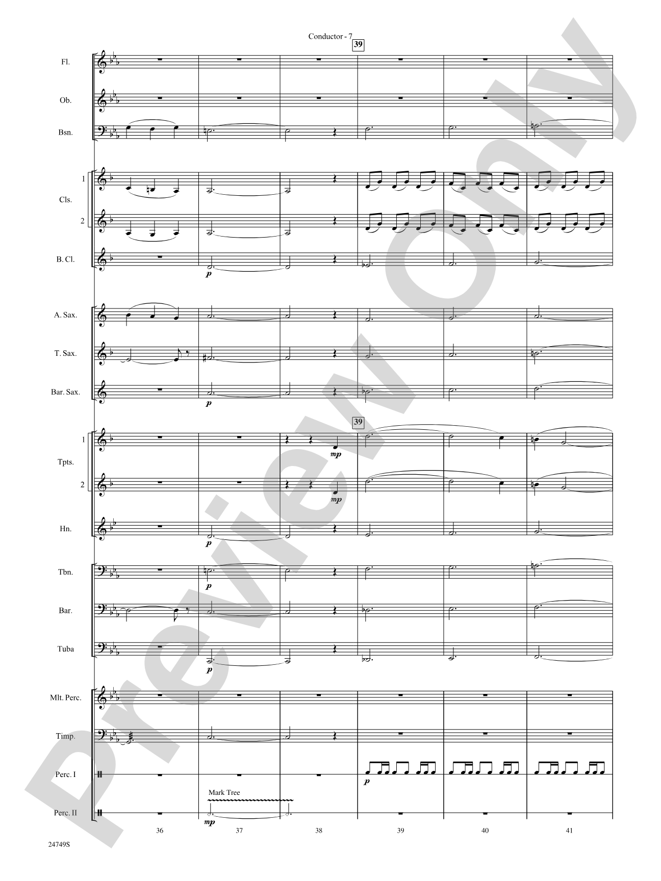 March of the Penguins, Opening Theme from (The Harshest Place on Earth): Concert Band Conductor Score & Parts