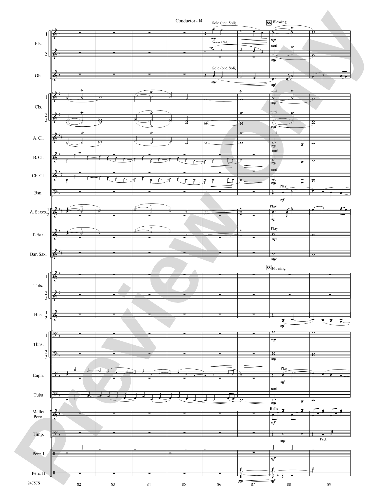 Currents: Concert Band Conductor Score & Parts