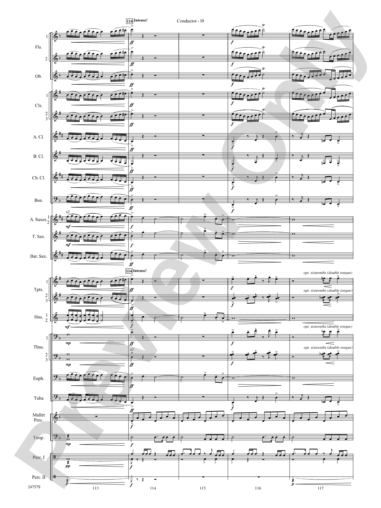 Currents: Concert Band Conductor Score & Parts