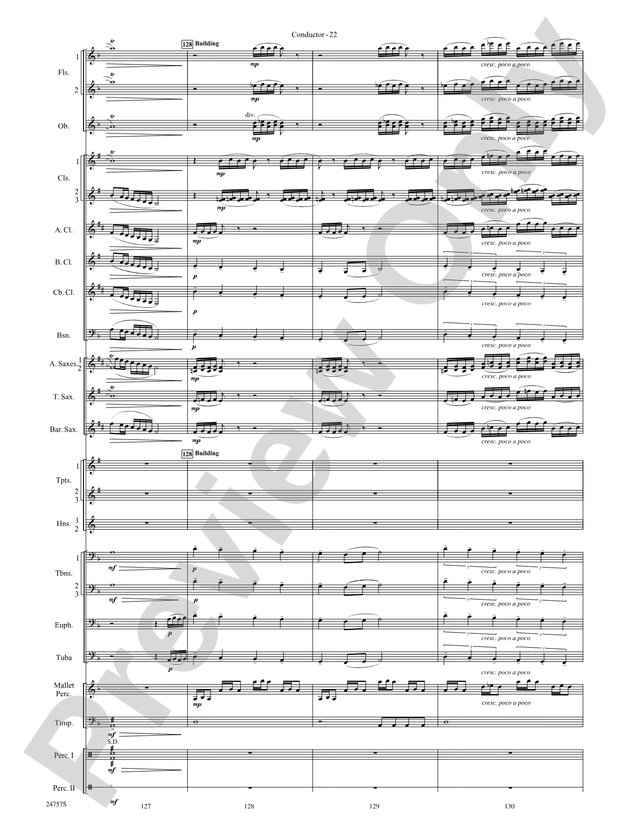 Currents: Concert Band Conductor Score & Parts