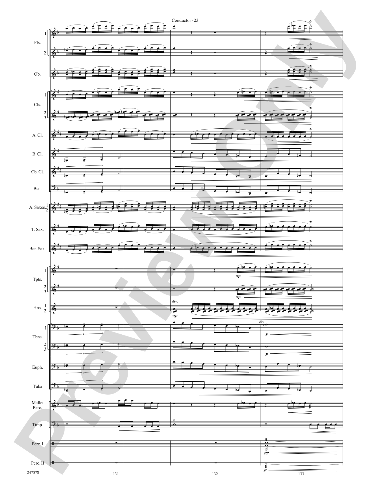 Currents: Concert Band Conductor Score & Parts
