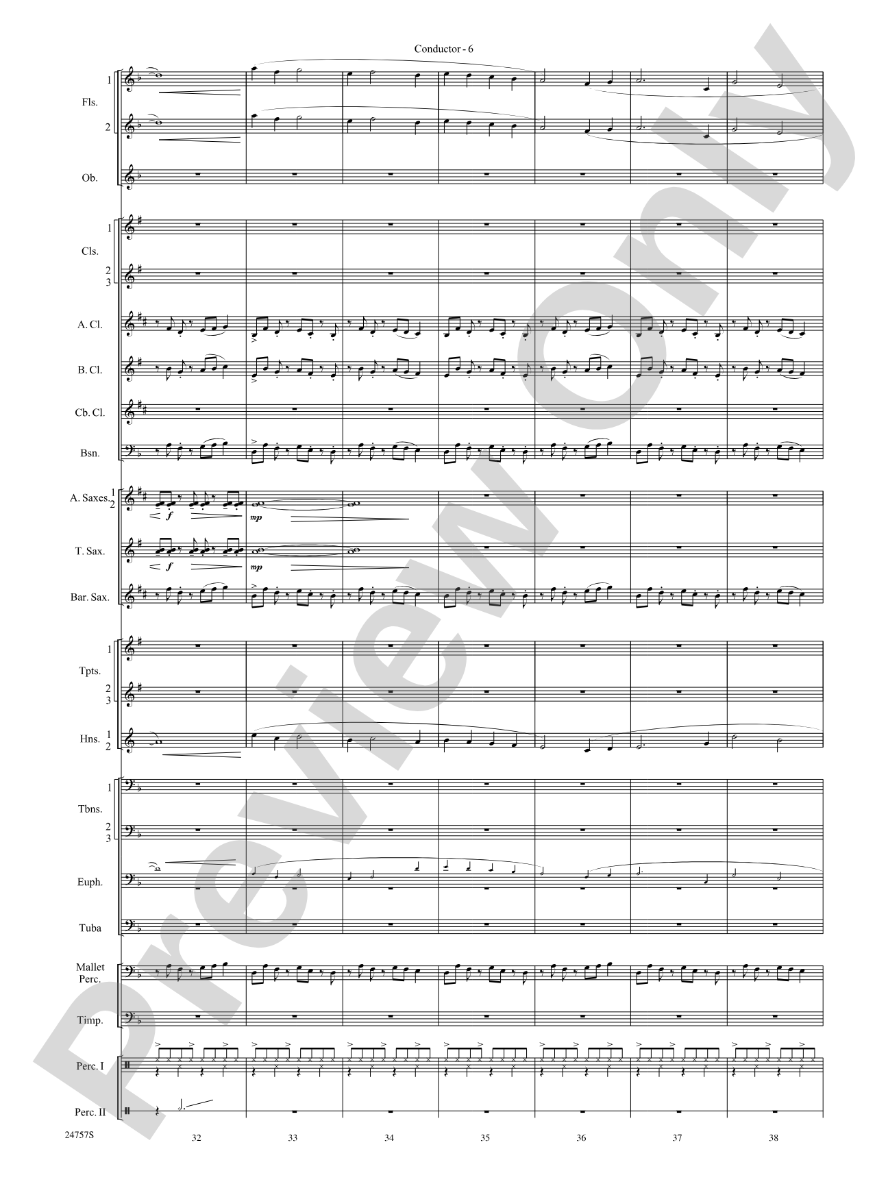 Currents: Concert Band Conductor Score & Parts