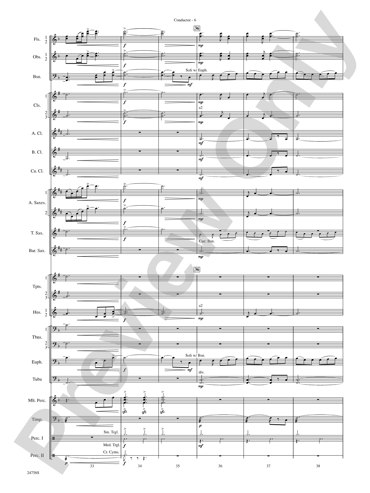 Wassail: Concert Band Conductor Score & Parts