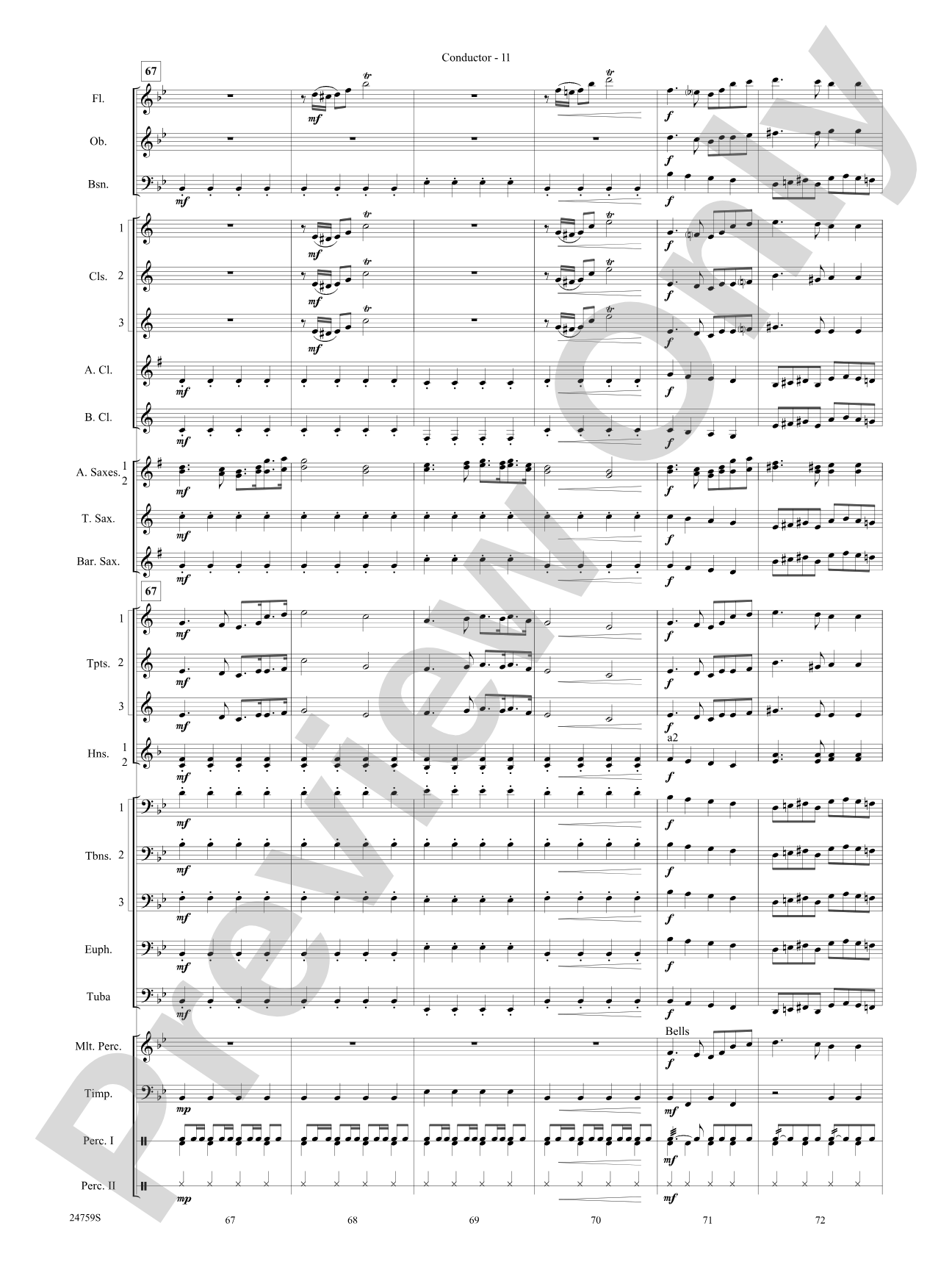 A Nation's Prayer (Based on "God of Our Fathers" and "The Battle Hymn of the Republic"): Concert Band Conductor Score & Parts