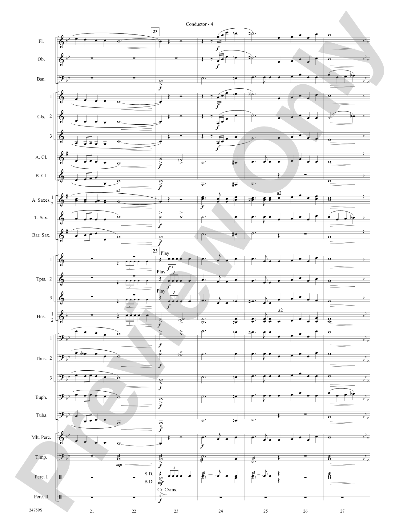 A Nation's Prayer (Based on "God of Our Fathers" and "The Battle Hymn of the Republic"): Concert Band Conductor Score & Parts