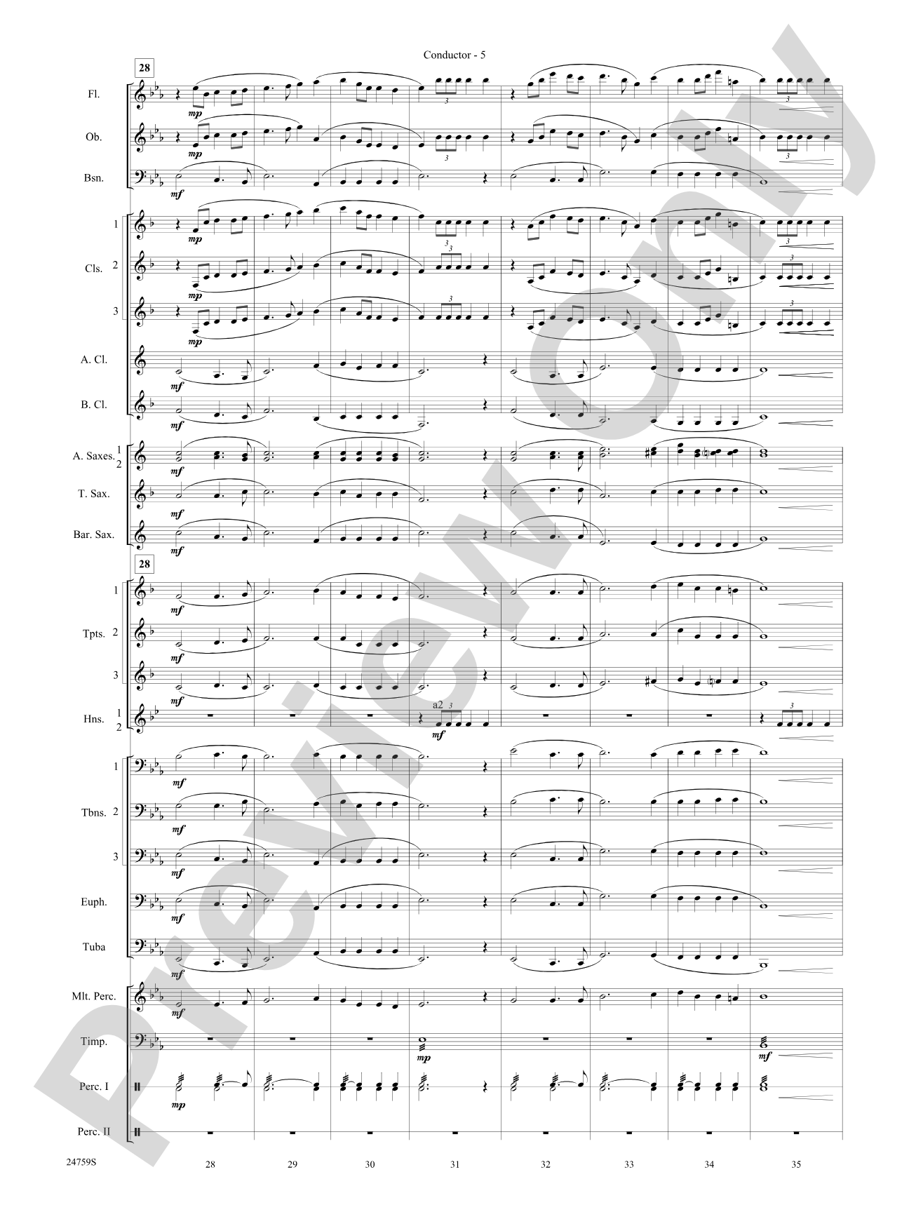 A Nation's Prayer (Based on "God of Our Fathers" and "The Battle Hymn of the Republic"): Concert Band Conductor Score & Parts
