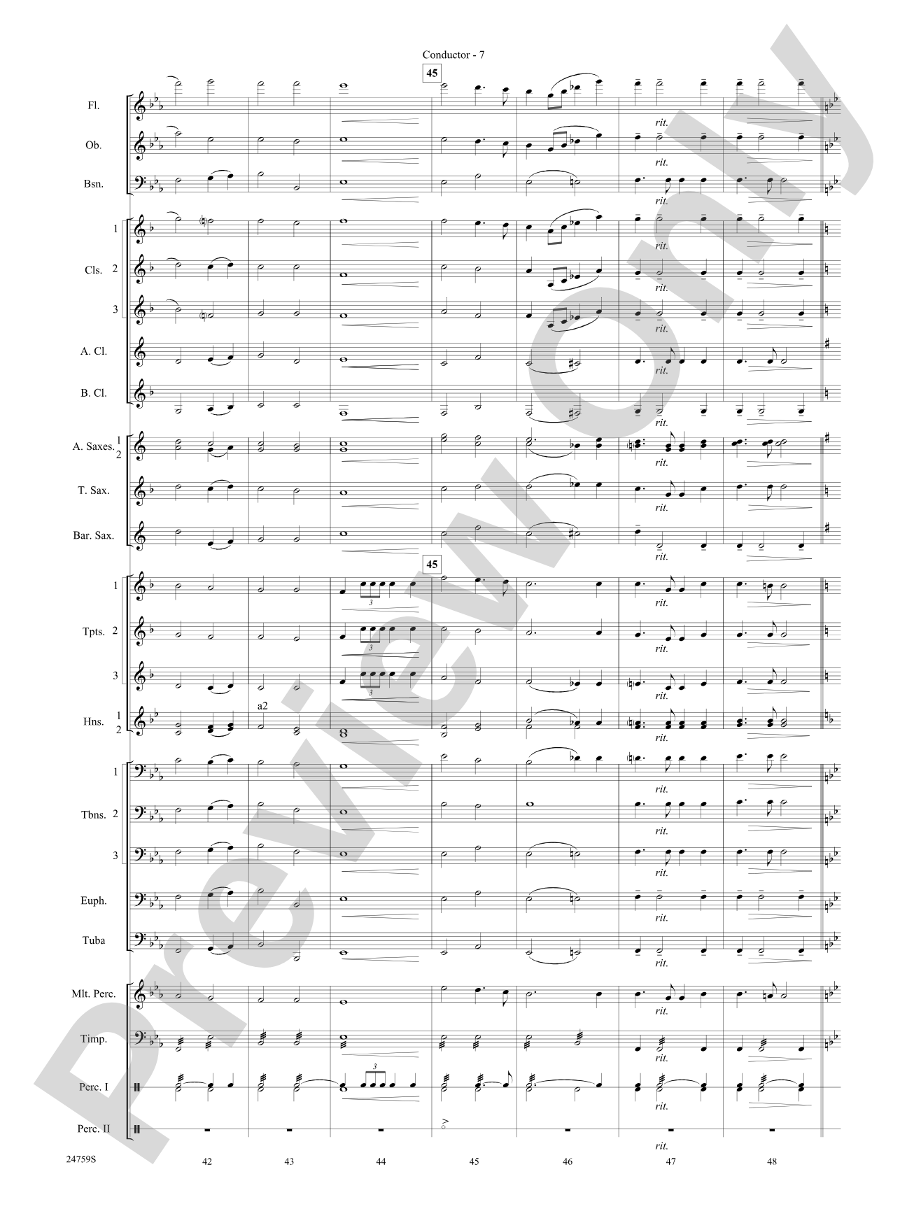 A Nation's Prayer (Based on "God of Our Fathers" and "The Battle Hymn of the Republic"): Concert Band Conductor Score & Parts