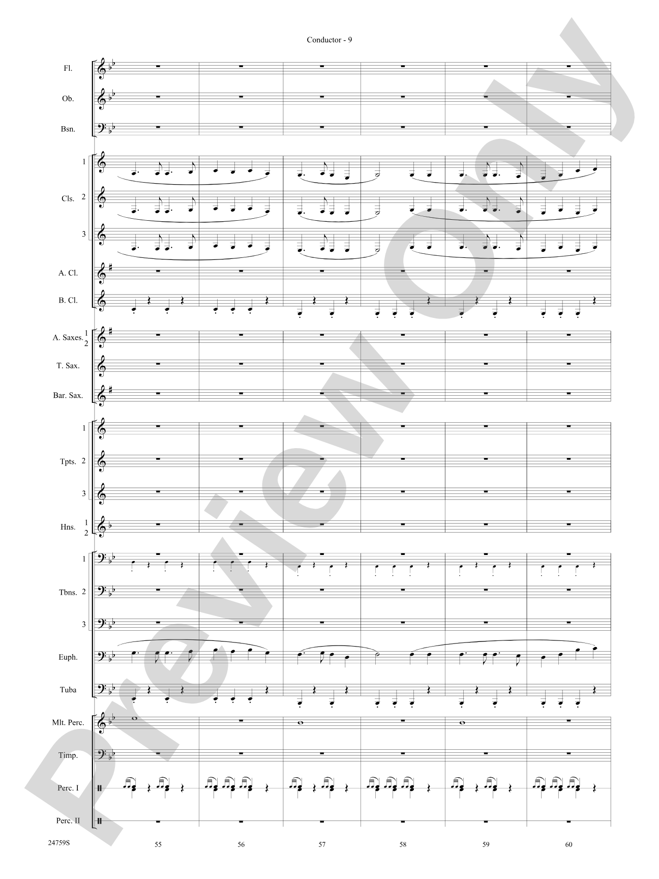 A Nation's Prayer (Based on "God of Our Fathers" and "The Battle Hymn of the Republic"): Concert Band Conductor Score & Parts