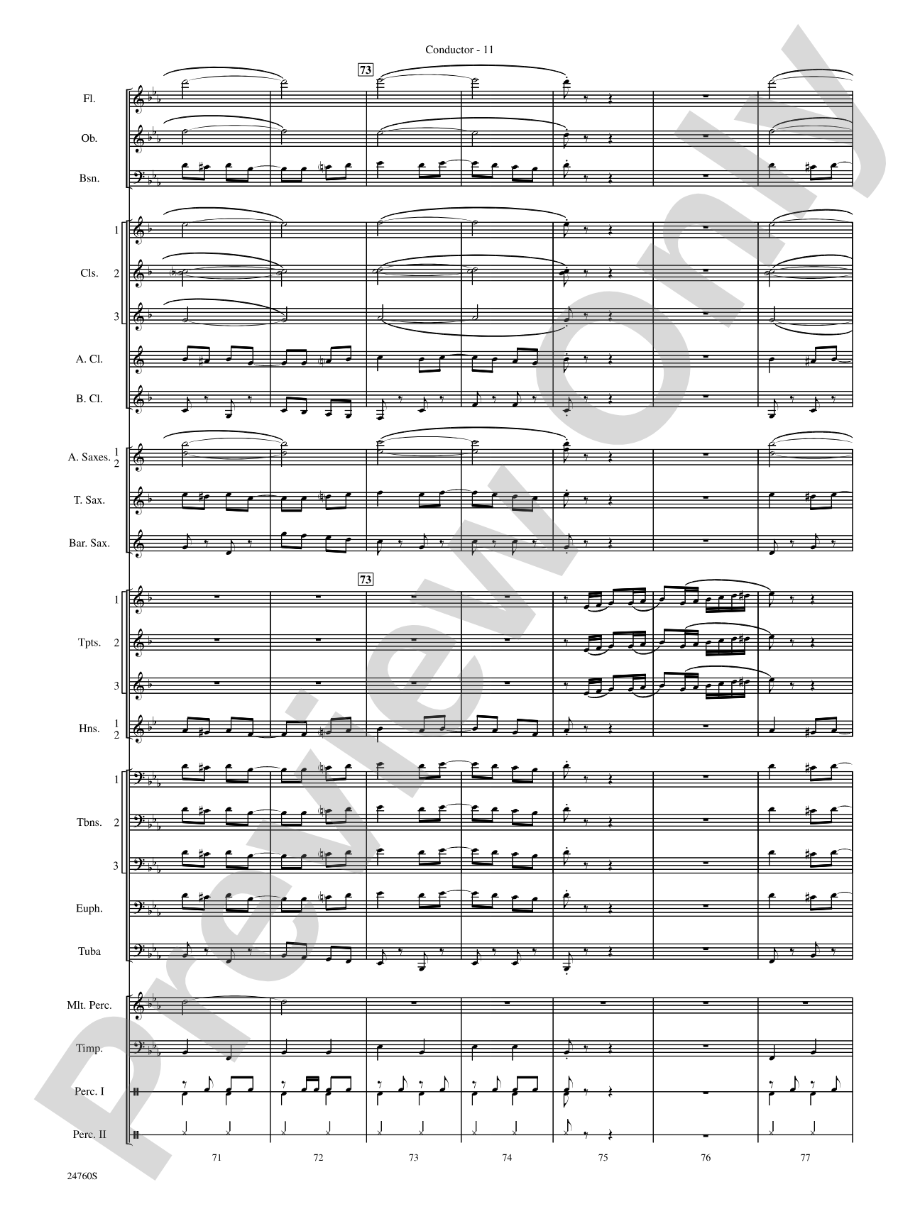 Travelin' Trumpets: Concert Band Conductor Score & Parts