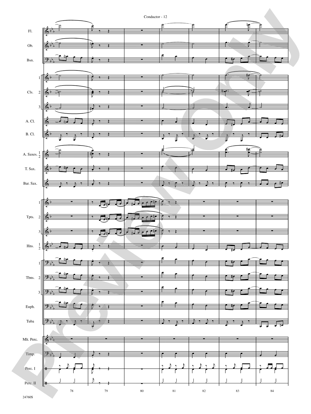 Travelin' Trumpets: Concert Band Conductor Score & Parts