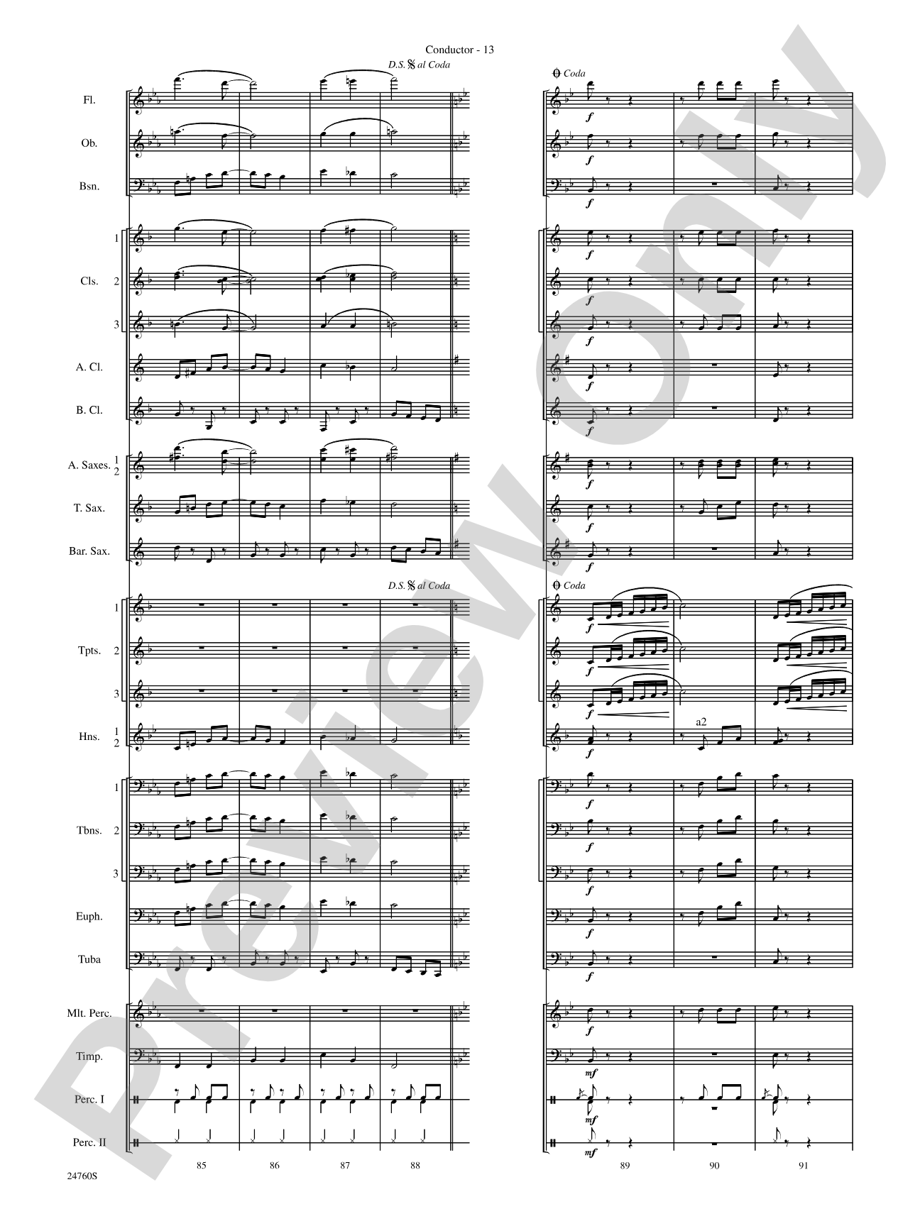 Travelin' Trumpets: Concert Band Conductor Score & Parts
