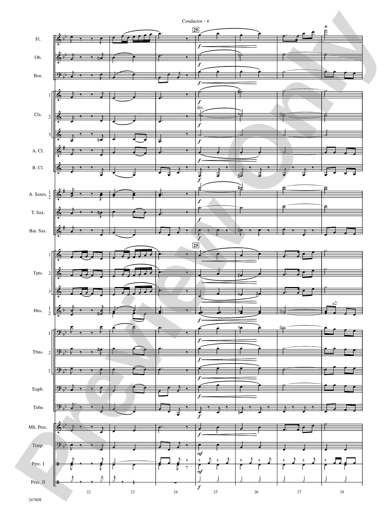 Travelin' Trumpets: Concert Band Conductor Score & Parts