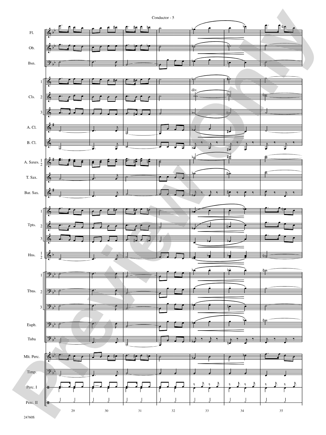 Travelin' Trumpets: Concert Band Conductor Score & Parts