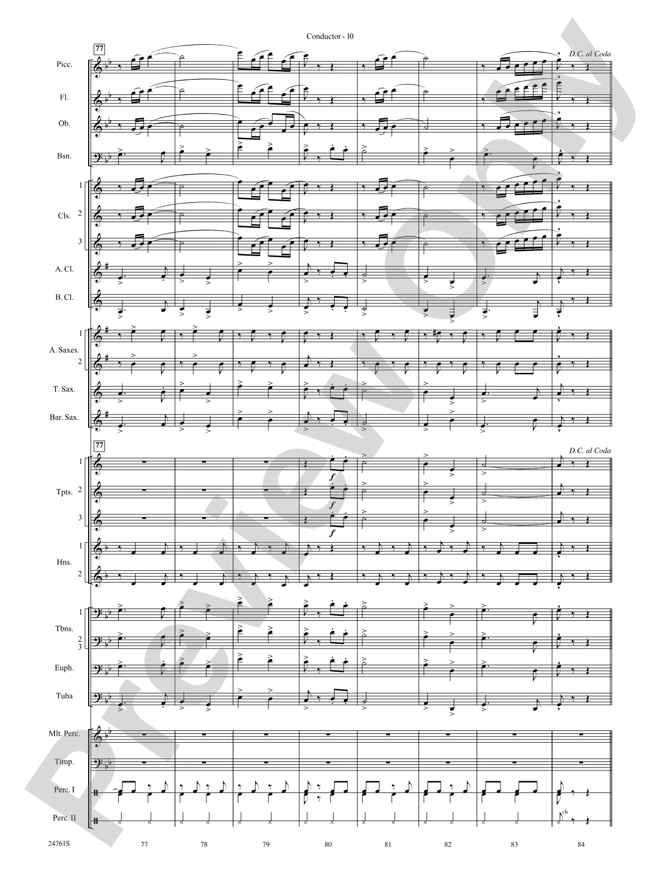 To Those Who Serve: Concert Band Conductor Score & Parts