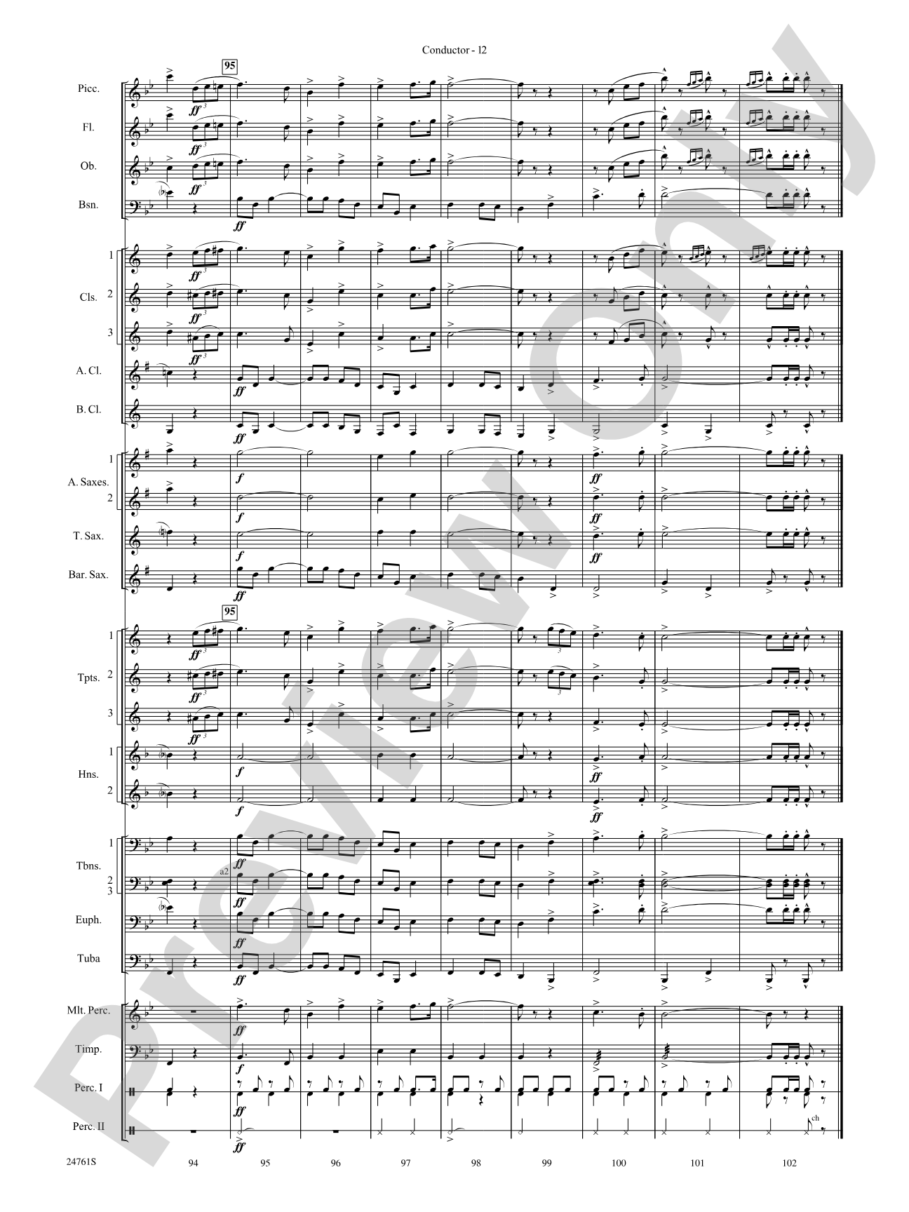 To Those Who Serve: Concert Band Conductor Score & Parts