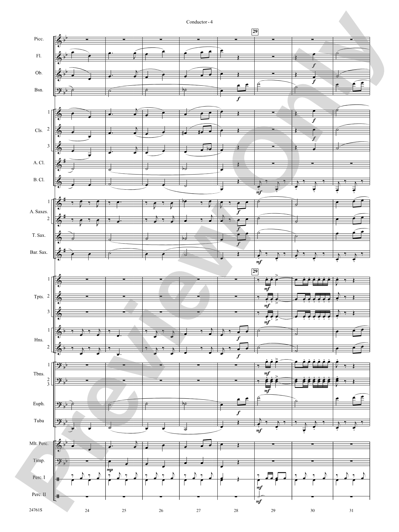 To Those Who Serve: Concert Band Conductor Score & Parts