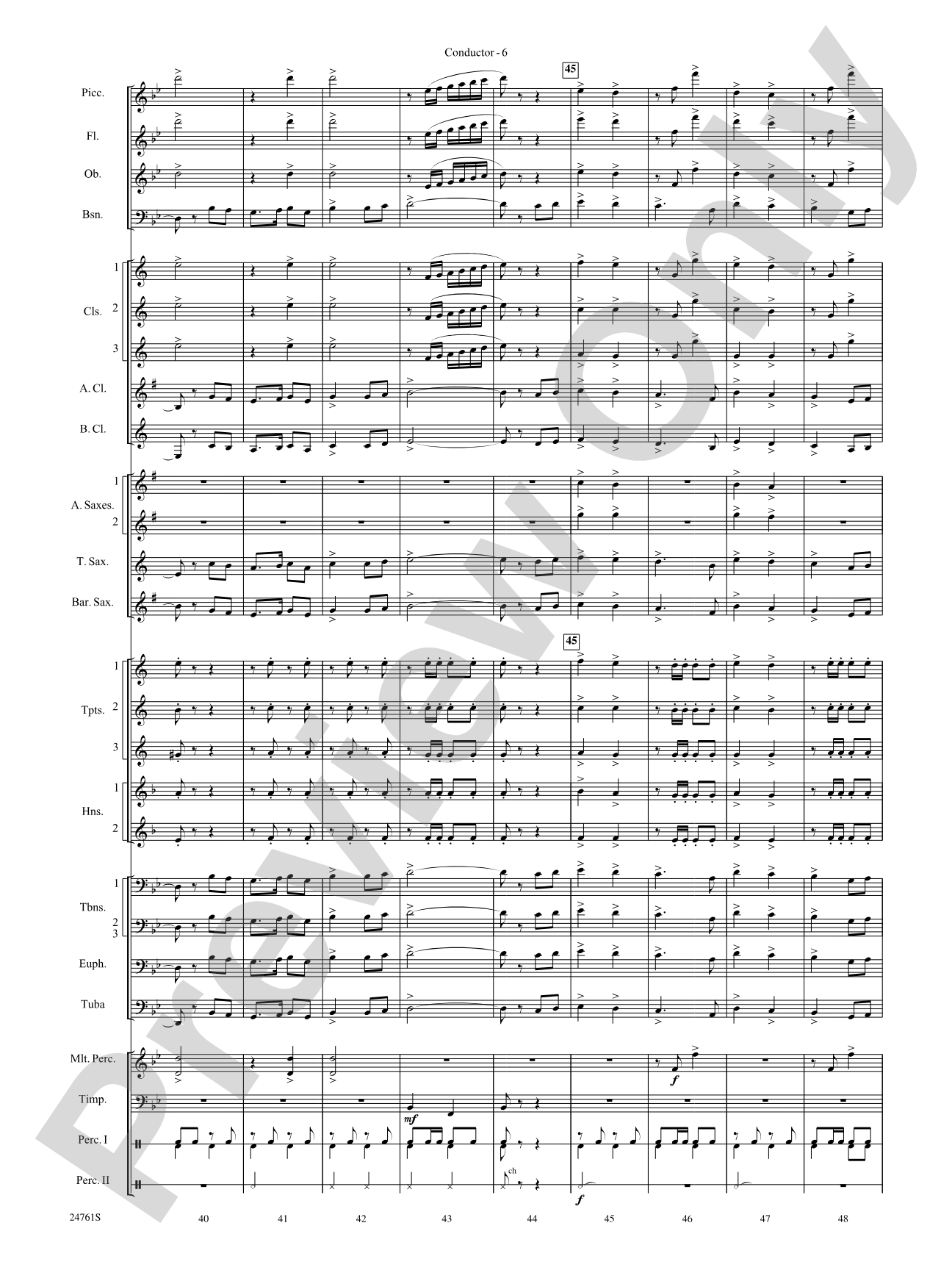 To Those Who Serve: Concert Band Conductor Score & Parts