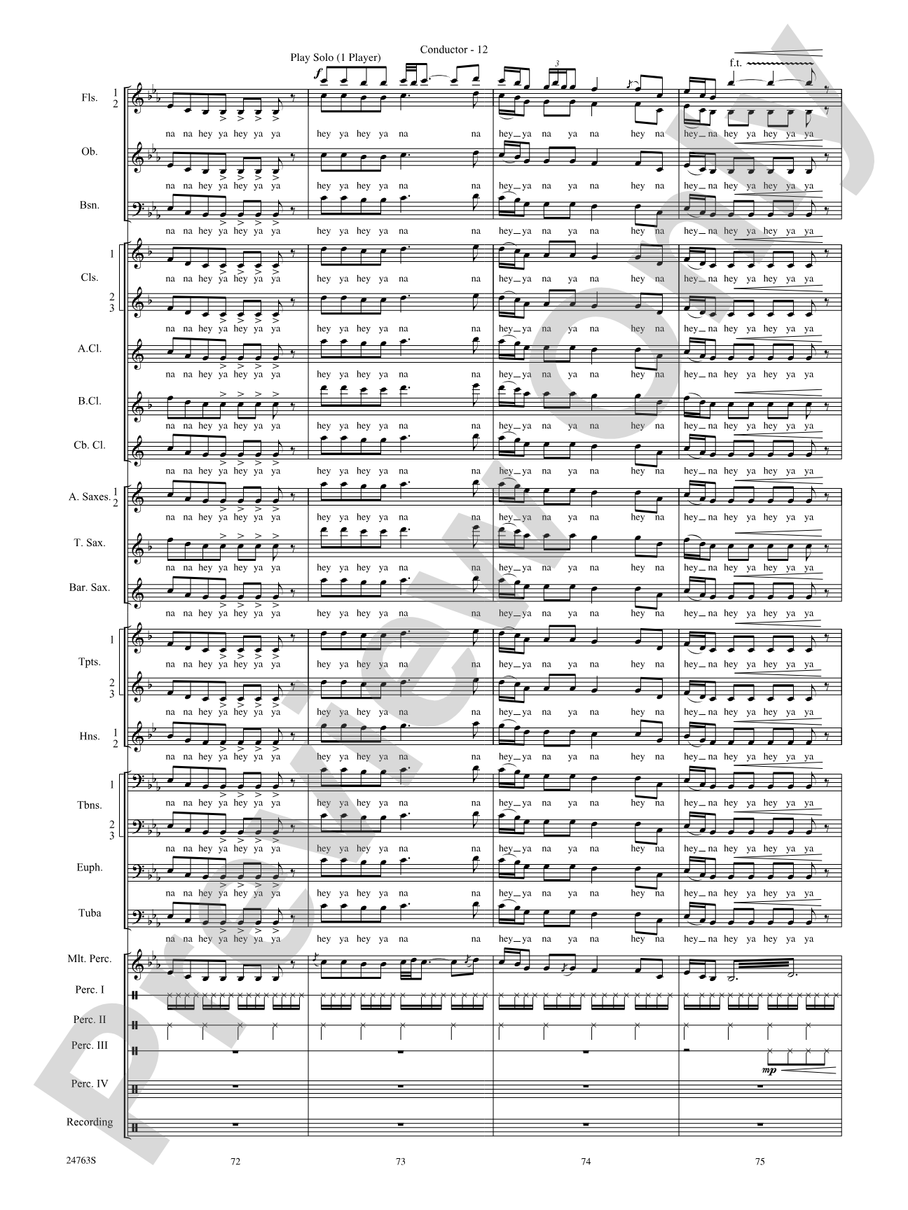 Native American Homage: Concert Band Conductor Score & Parts