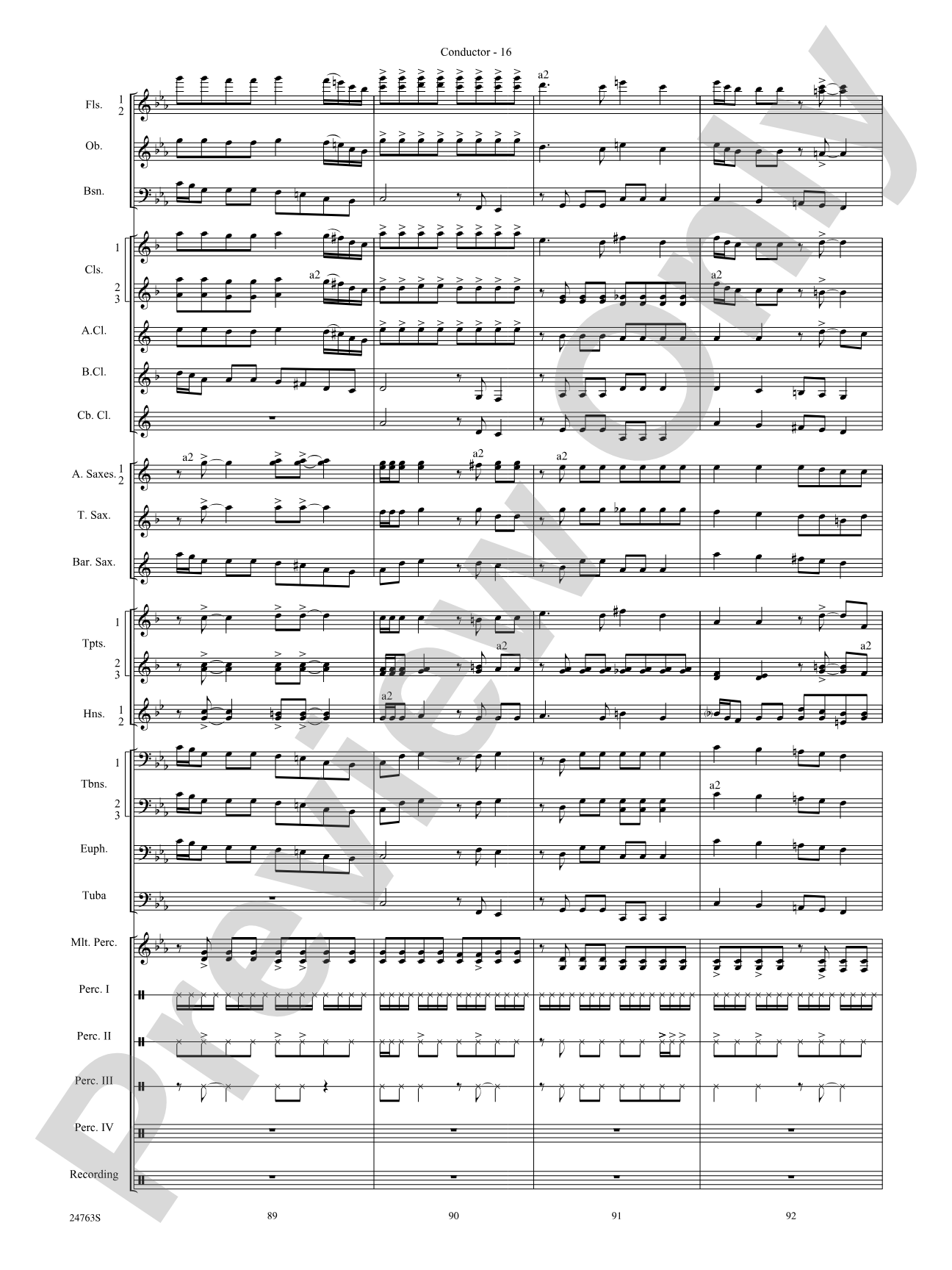 Native American Homage: Concert Band Conductor Score & Parts