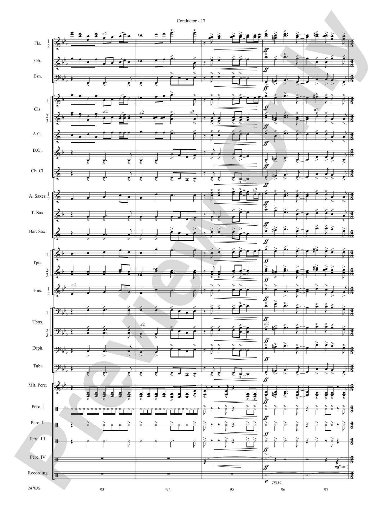 Native American Homage: Concert Band Conductor Score & Parts