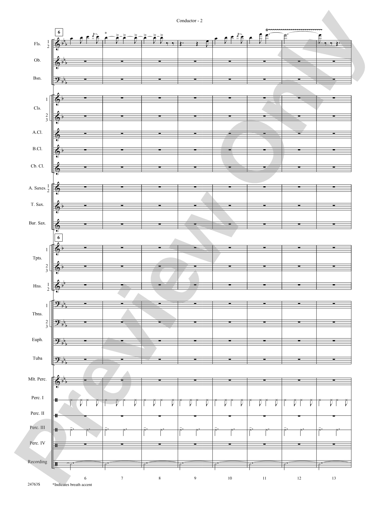 Native American Homage: Concert Band Conductor Score & Parts
