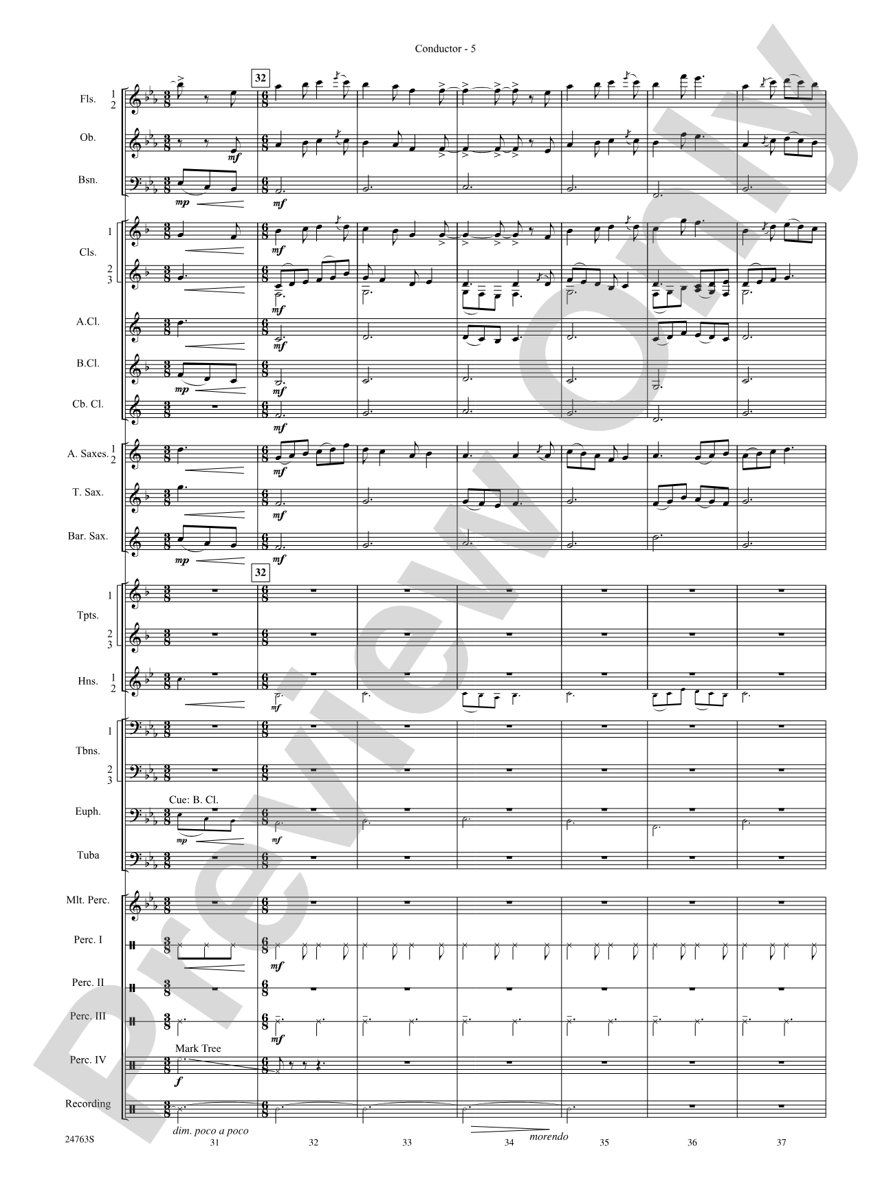 Native American Homage: Concert Band Conductor Score & Parts