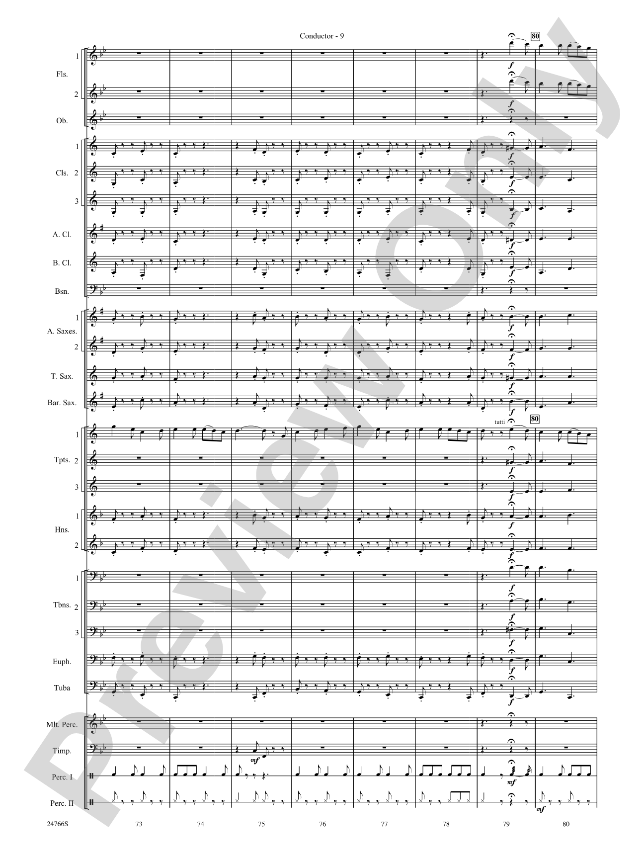 Folk Songs from the British Isles: Concert Band Conductor Score & Parts