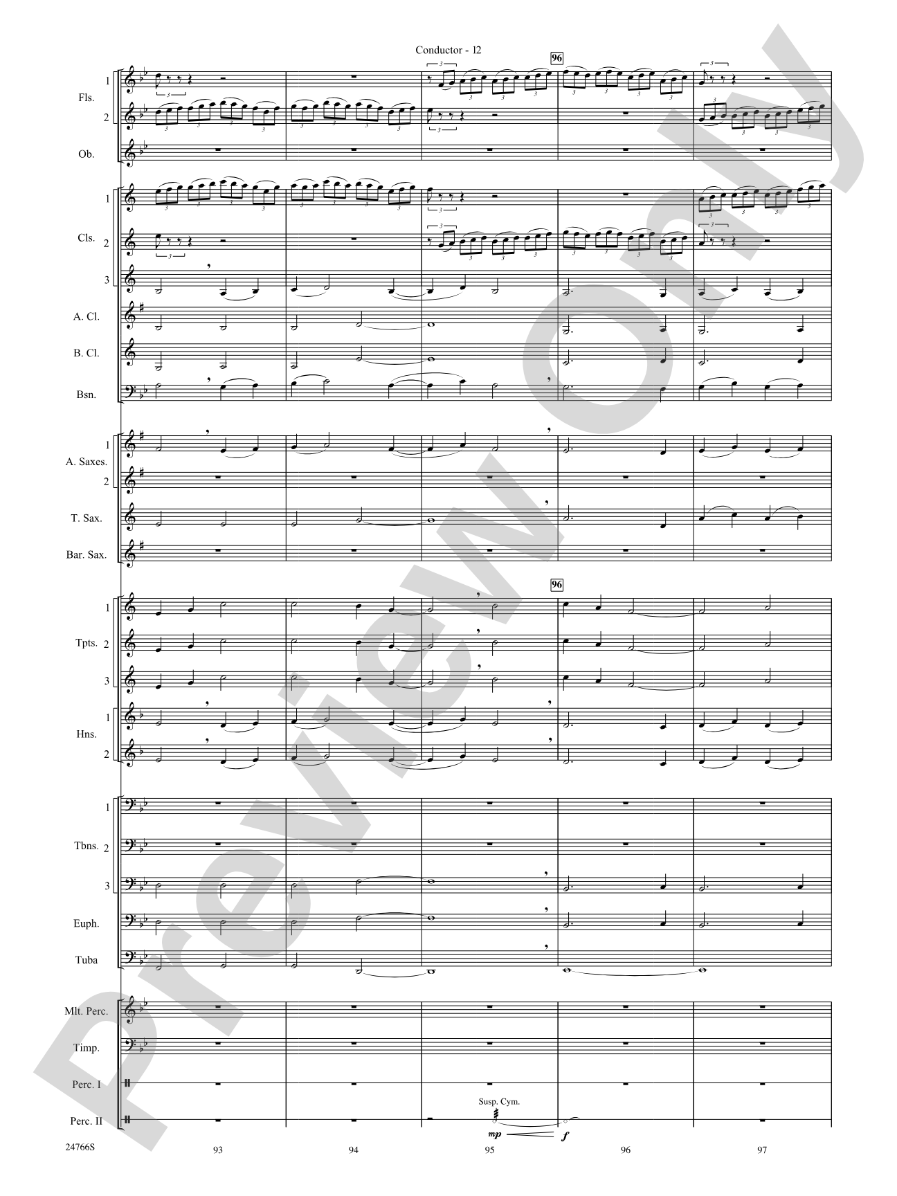 Folk Songs from the British Isles: Concert Band Conductor Score & Parts