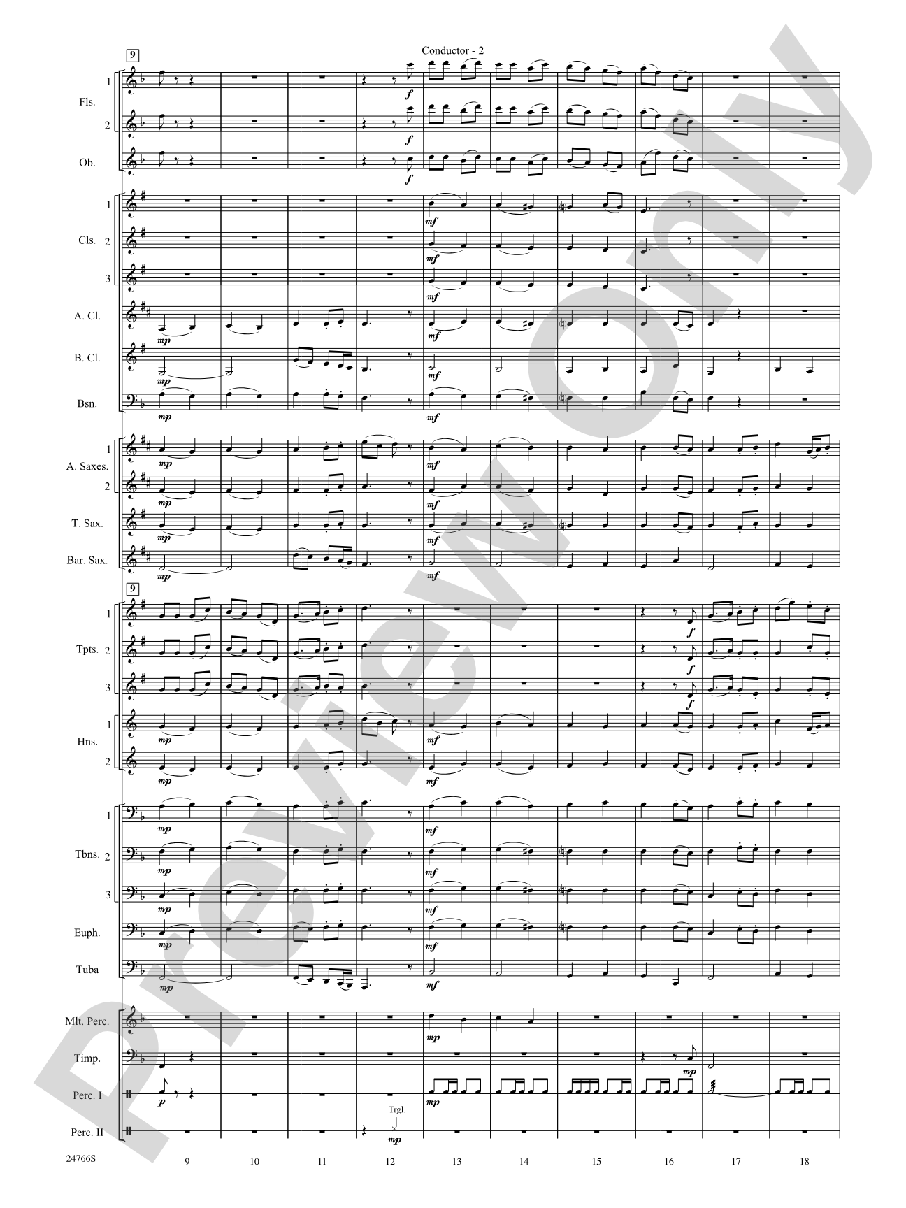 Folk Songs from the British Isles: Concert Band Conductor Score & Parts