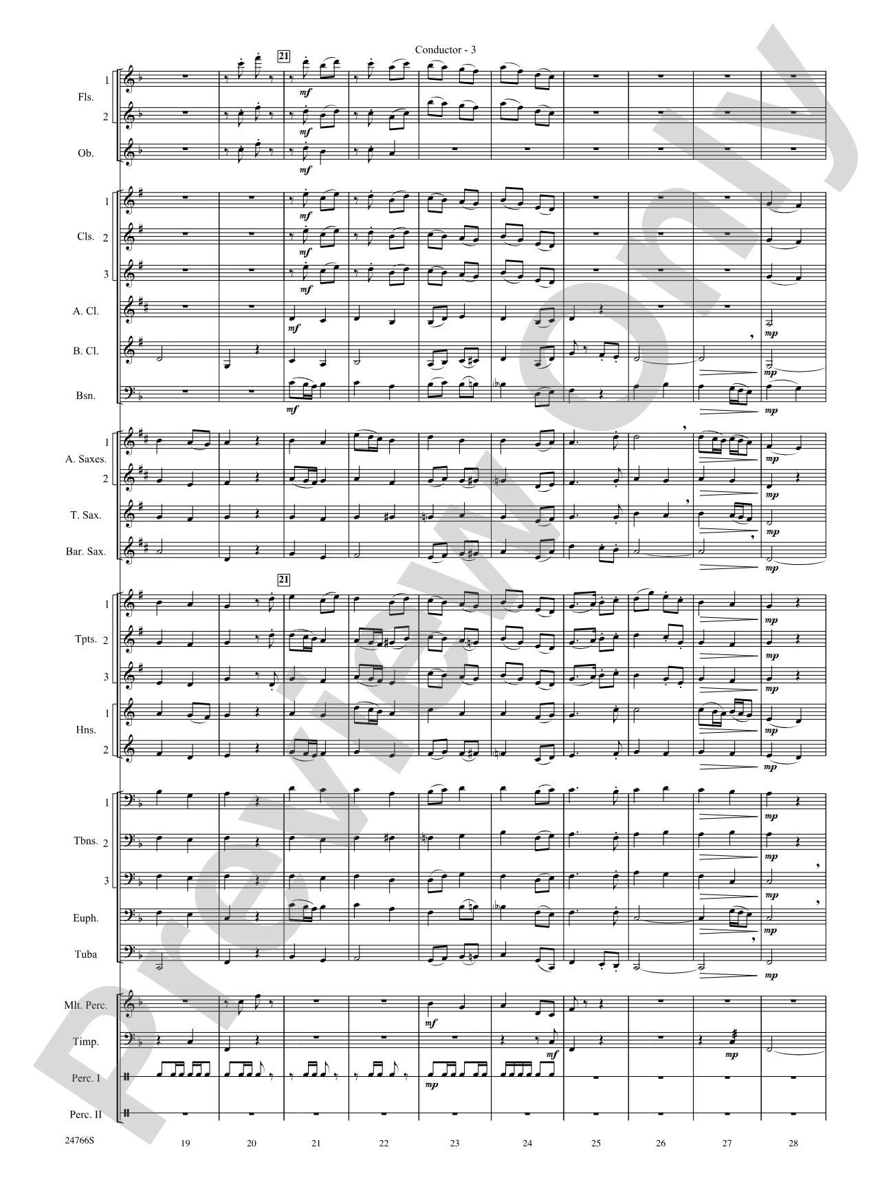 Folk Songs from the British Isles: Concert Band Conductor Score & Parts