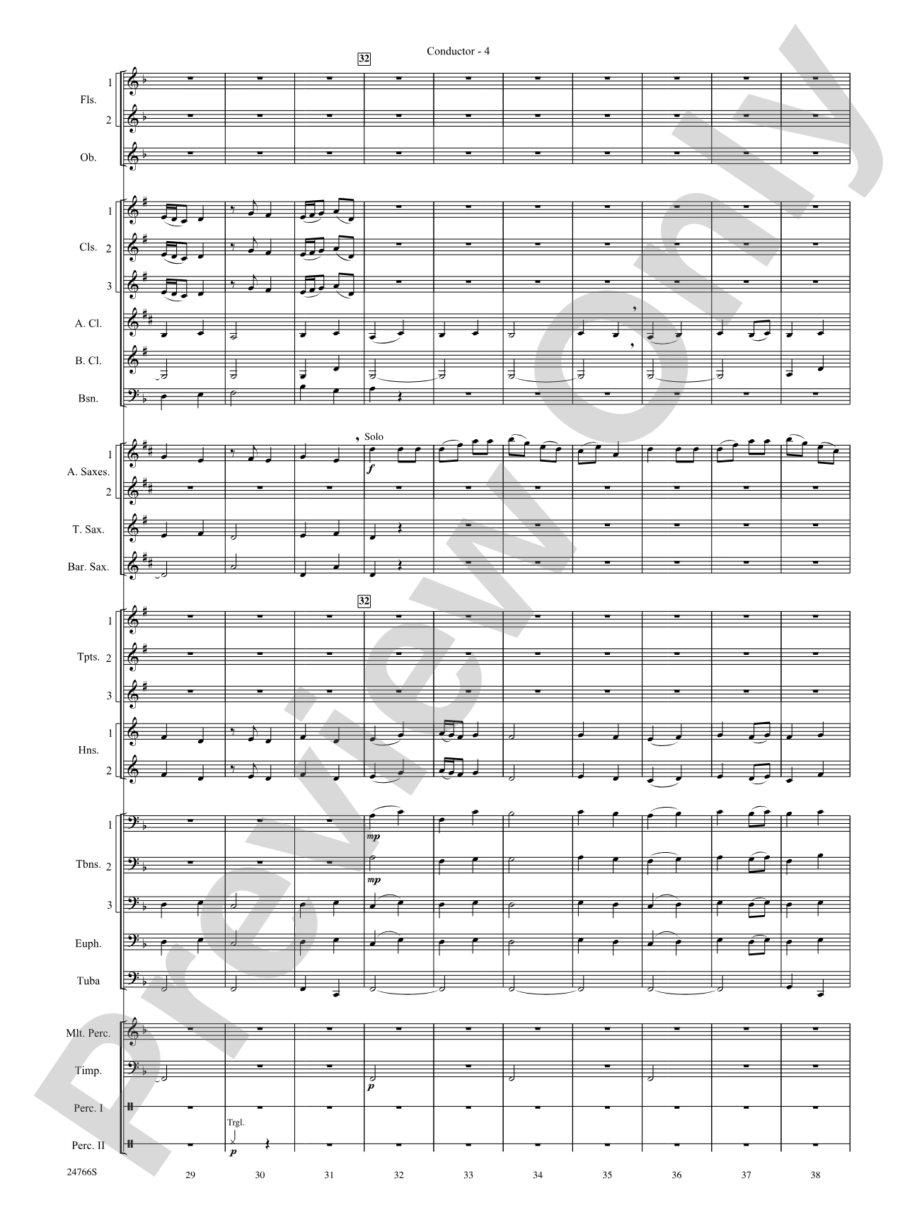 Folk Songs from the British Isles: Concert Band Conductor Score & Parts