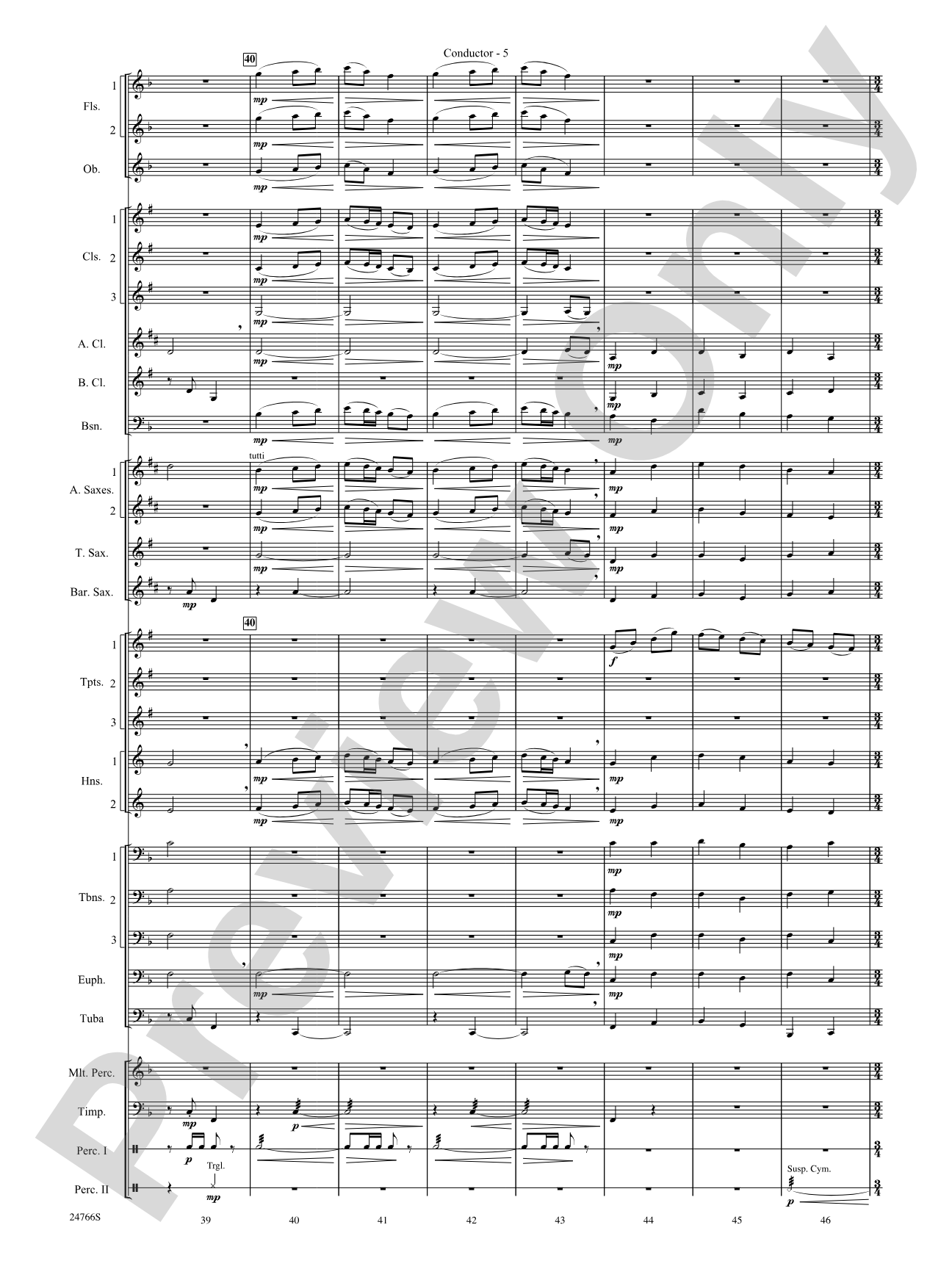 Folk Songs from the British Isles: Concert Band Conductor Score & Parts