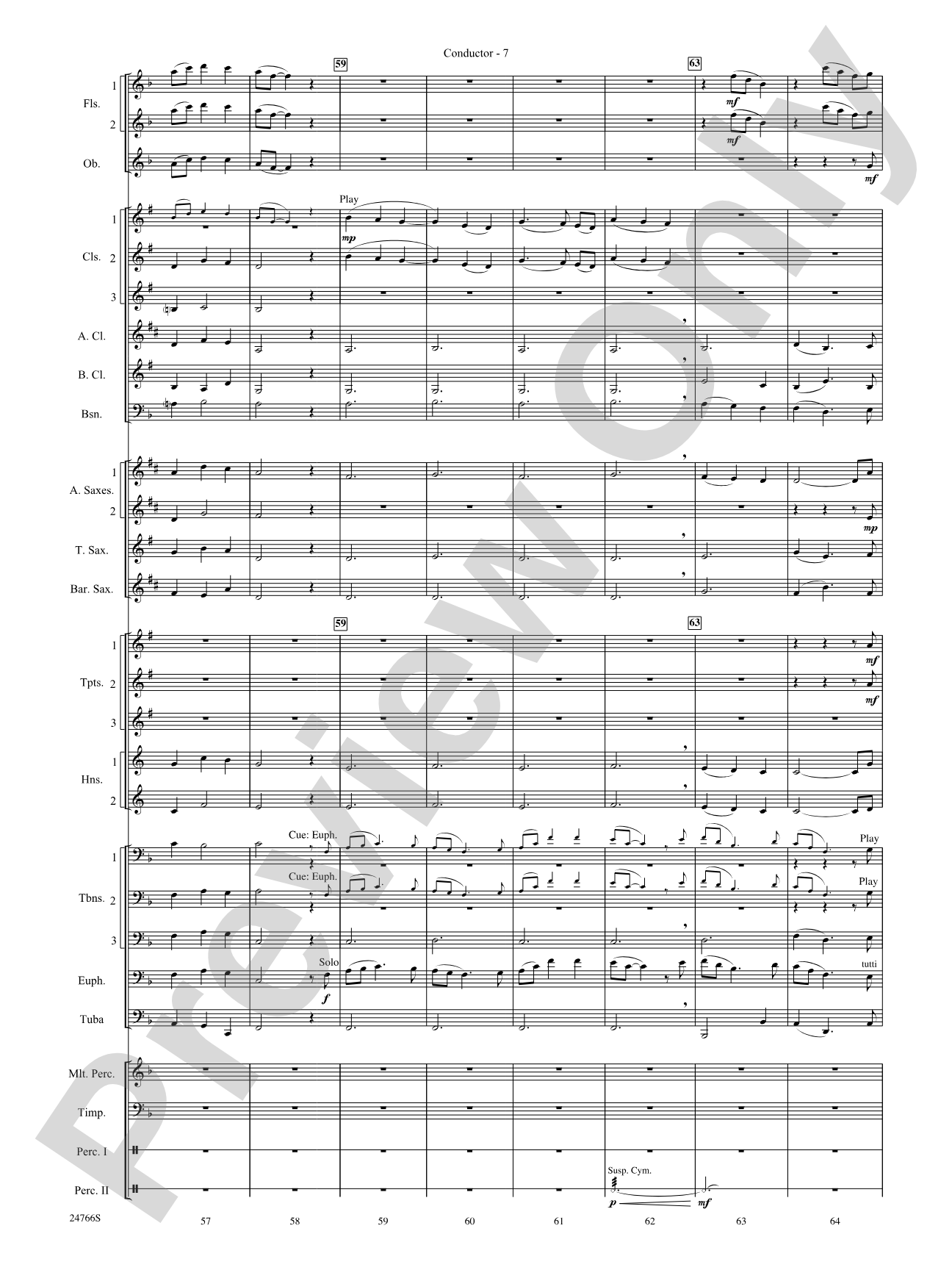 Folk Songs from the British Isles: Concert Band Conductor Score & Parts