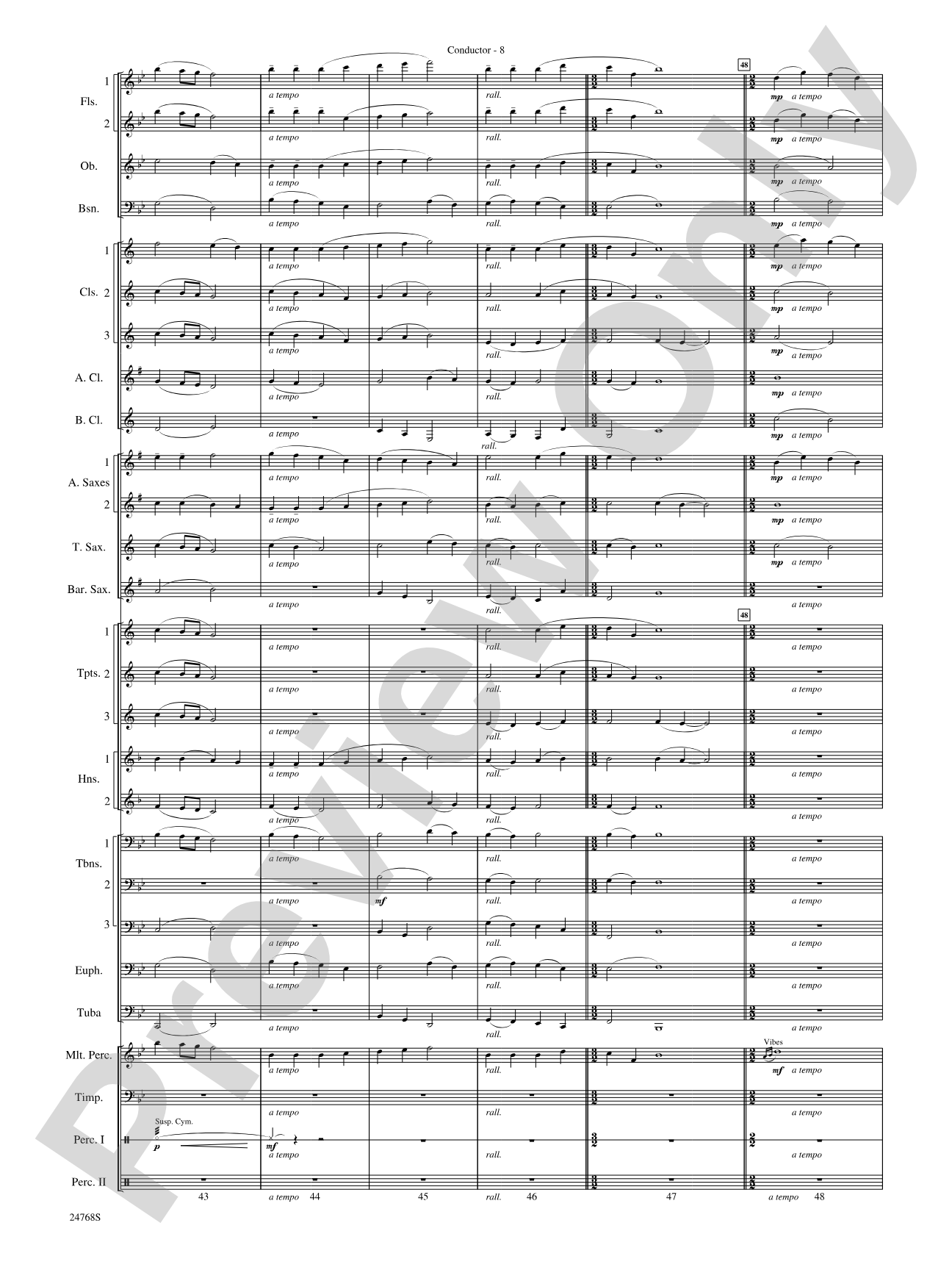 Appalachian Carol: Concert Band Conductor Score & Parts