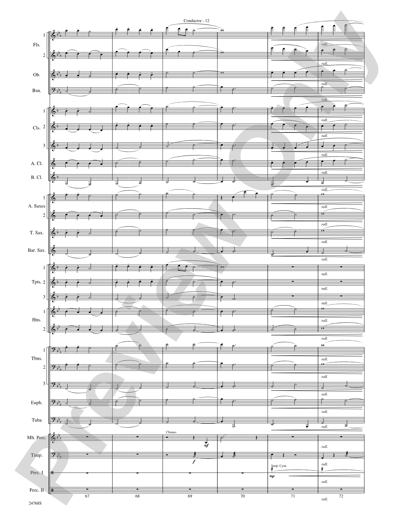 Appalachian Carol: Concert Band Conductor Score & Parts