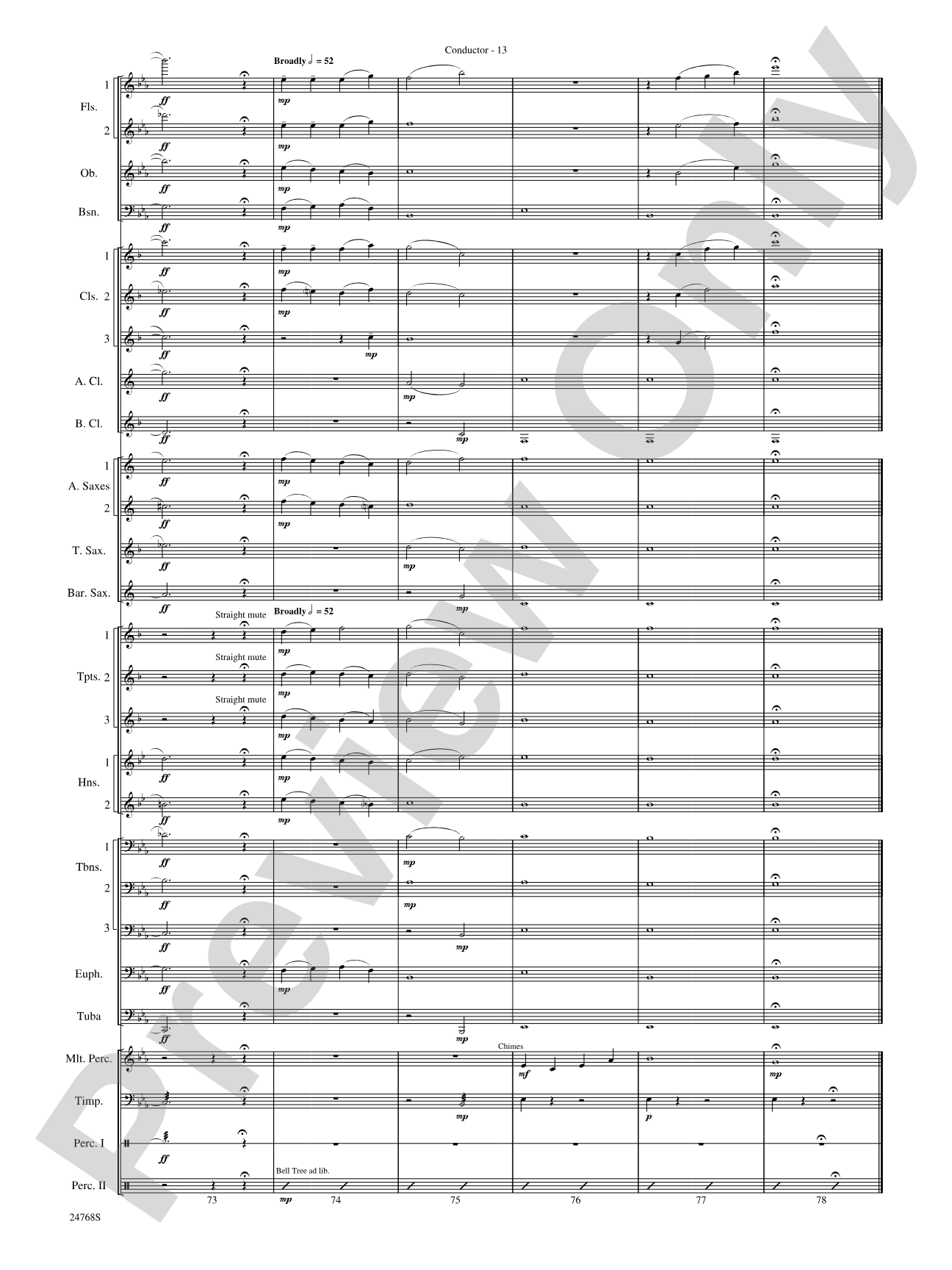Appalachian Carol: Concert Band Conductor Score & Parts