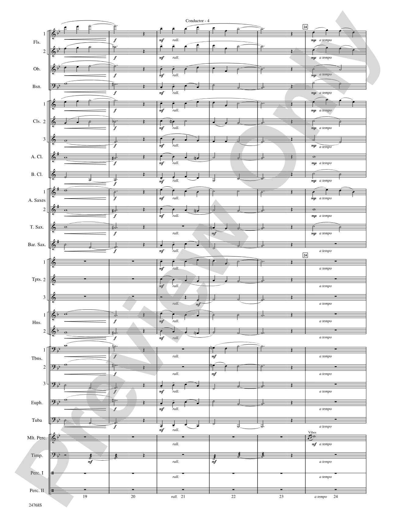 Appalachian Carol: Concert Band Conductor Score & Parts