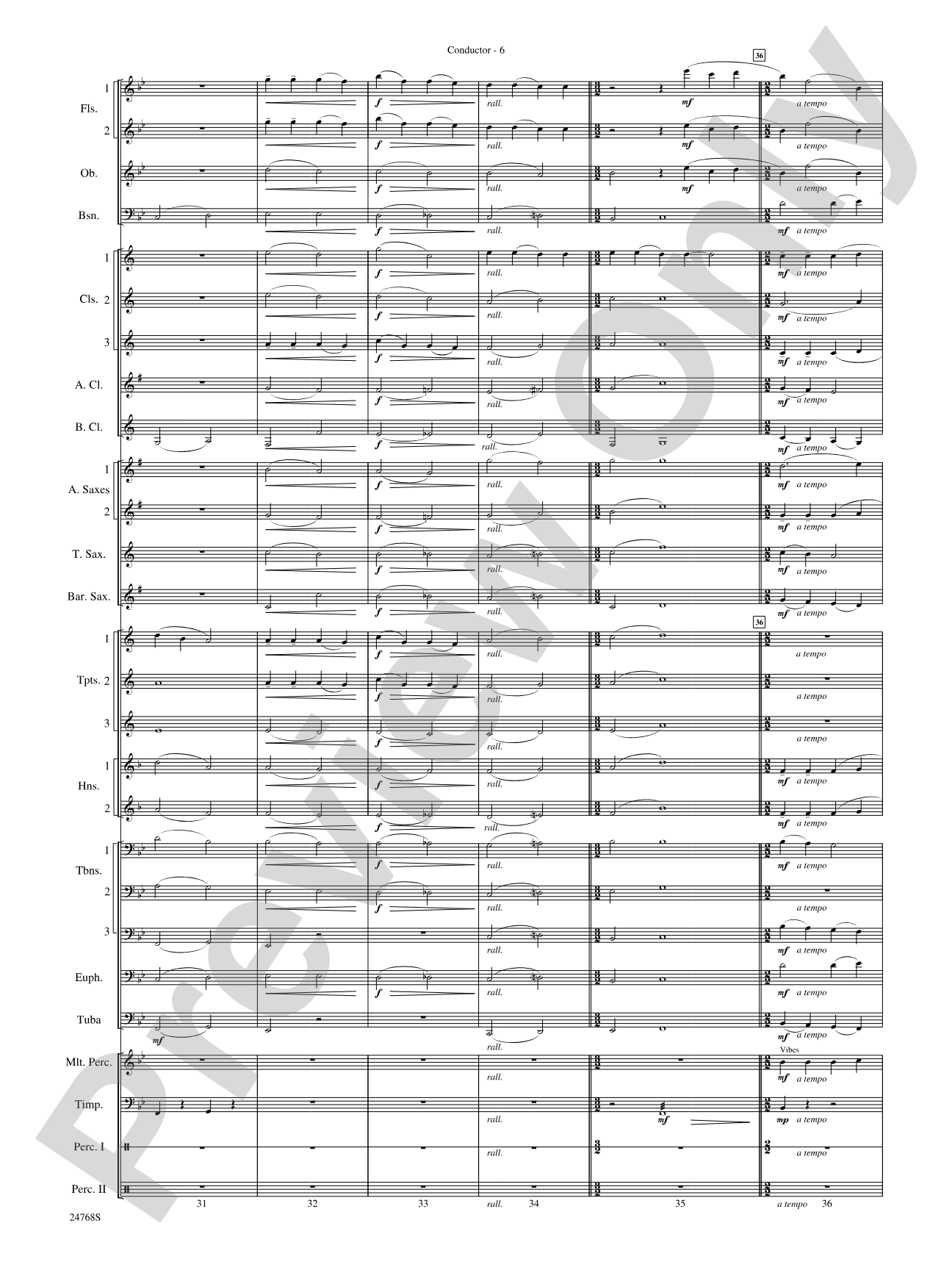 Appalachian Carol: Concert Band Conductor Score & Parts